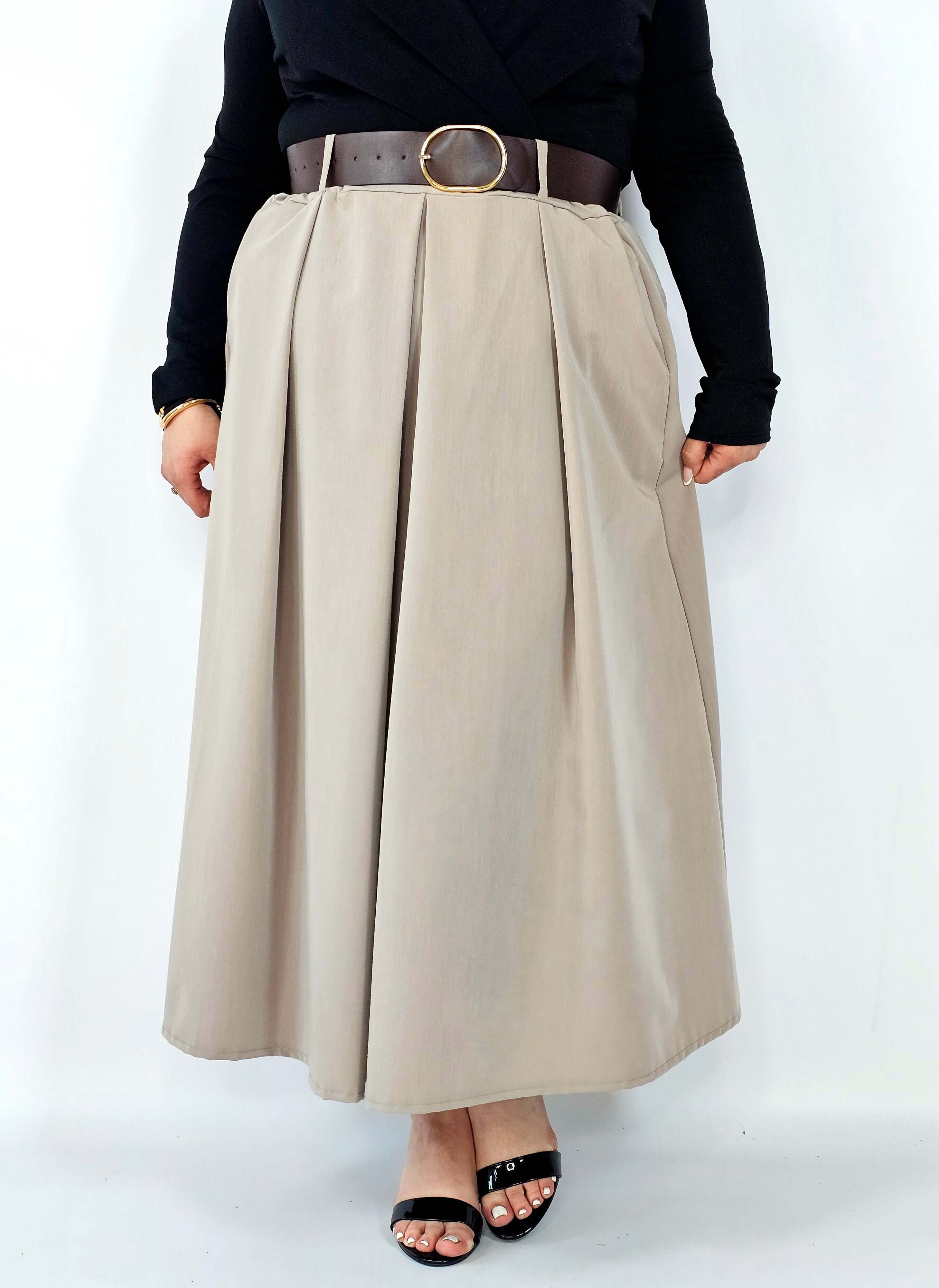 Spódnica plisowana midi StylowaXL – klasyczna elegancja w nowoczesnym wydaniu Stylowa XL