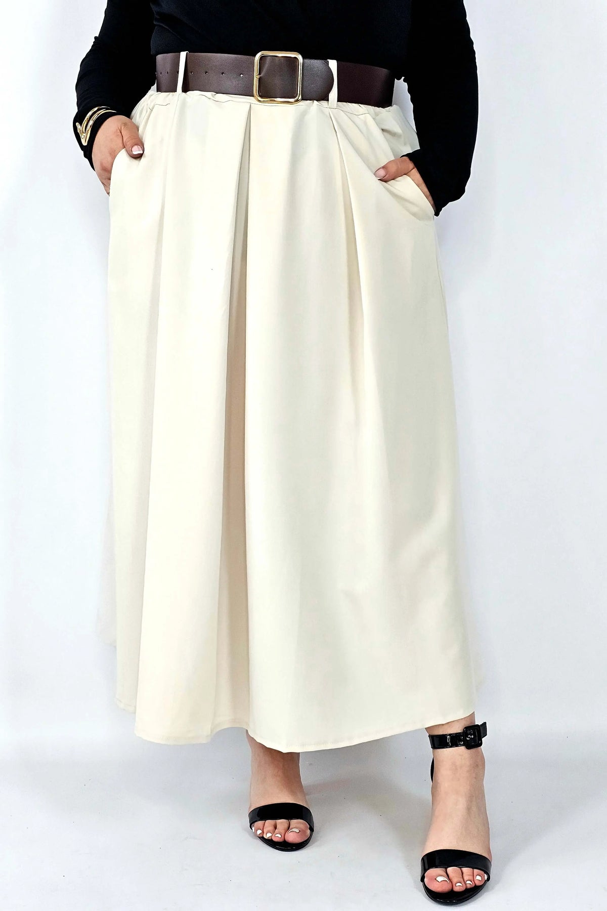 Spódnica plisowana midi StylowaXL – klasyczna elegancja w nowoczesnym wydaniu Stylowa XL