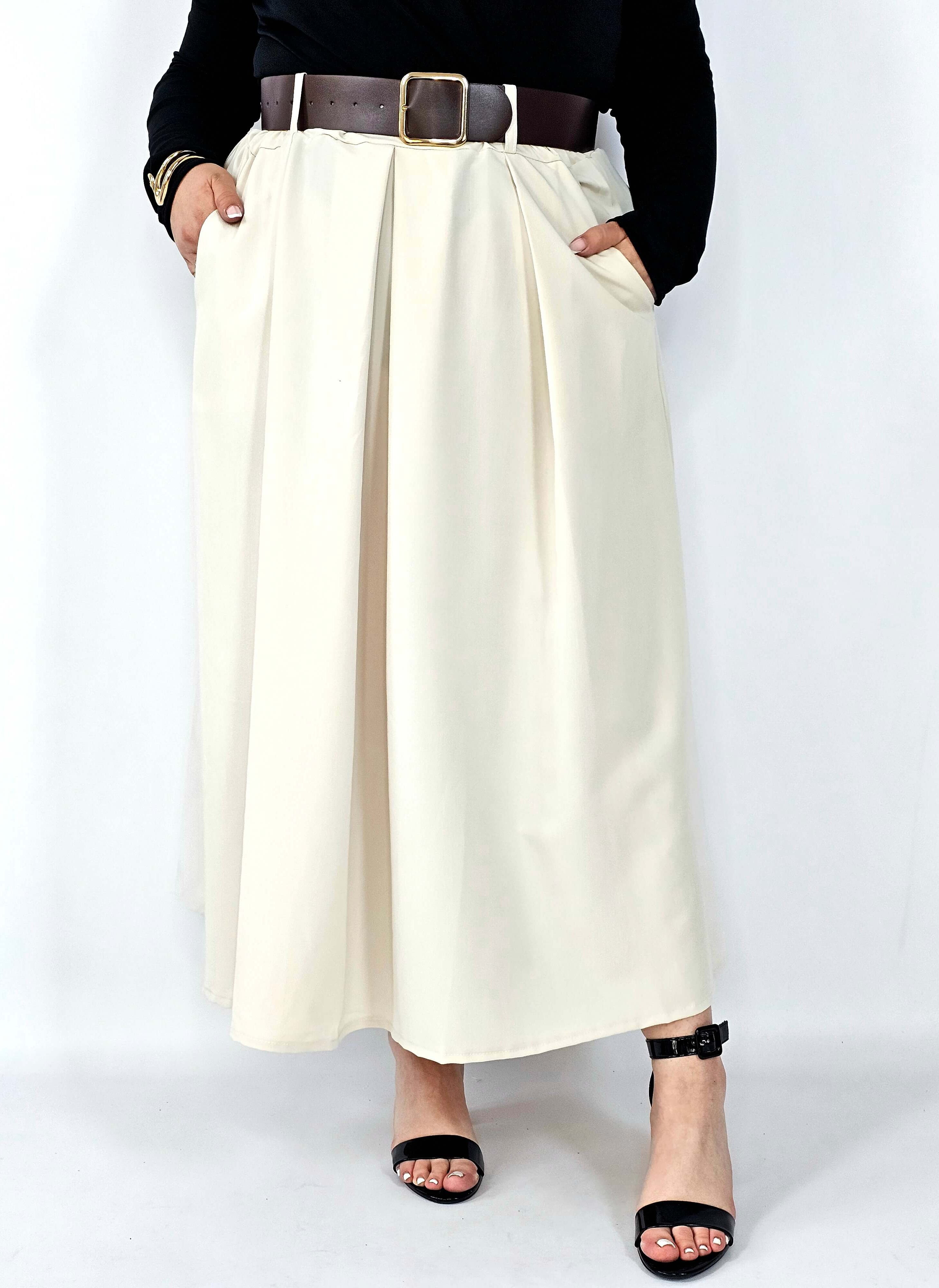 Spódnica plisowana midi StylowaXL – klasyczna elegancja w nowoczesnym wydaniu Stylowa XL