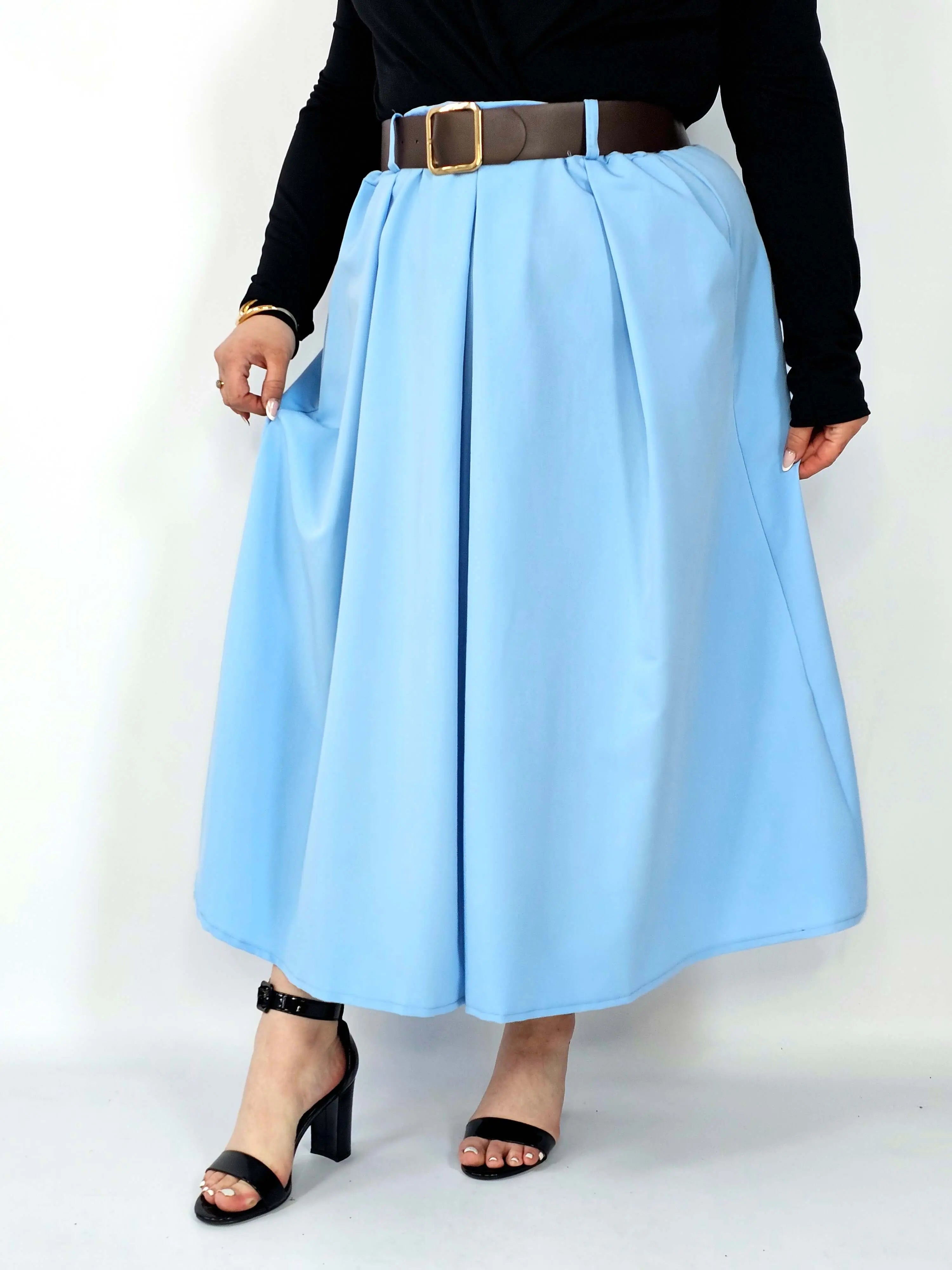 Spódnica plisowana midi StylowaXL – klasyczna elegancja w nowoczesnym wydaniu Stylowa XL