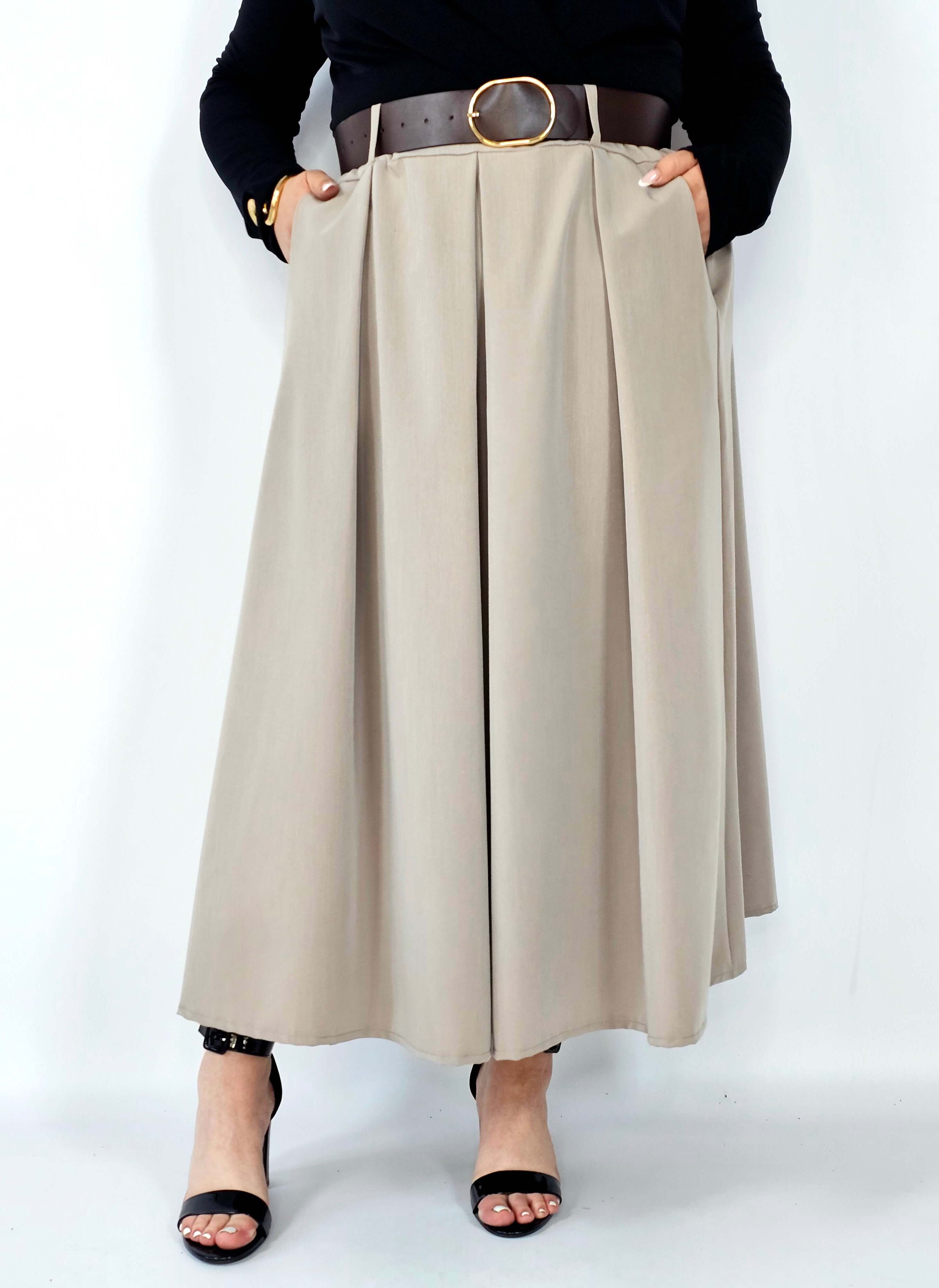 Spódnica plisowana midi StylowaXL – klasyczna elegancja w nowoczesnym wydaniu Stylowa XL