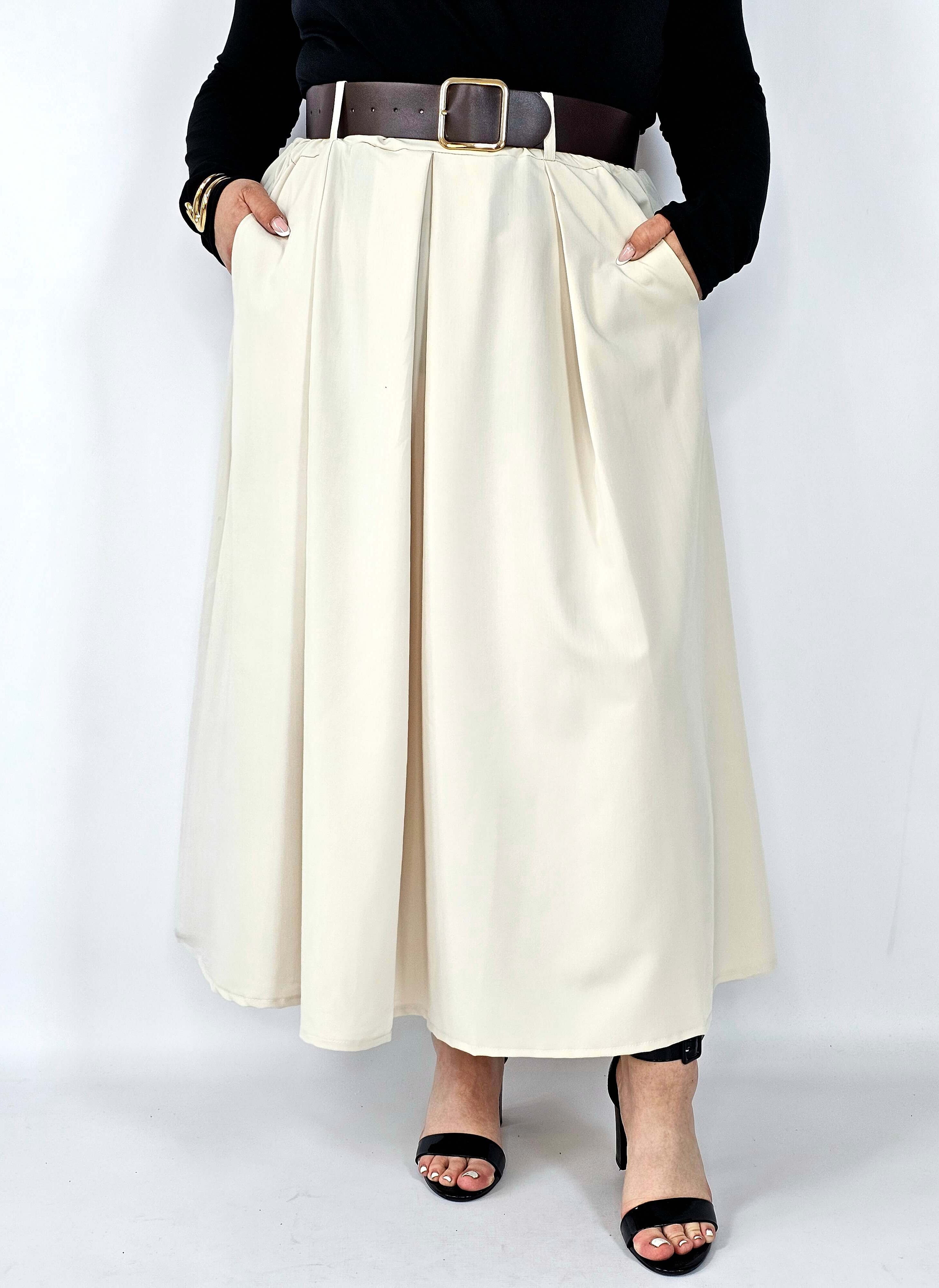 Spódnica plisowana midi StylowaXL – klasyczna elegancja w nowoczesnym wydaniu Stylowa XL