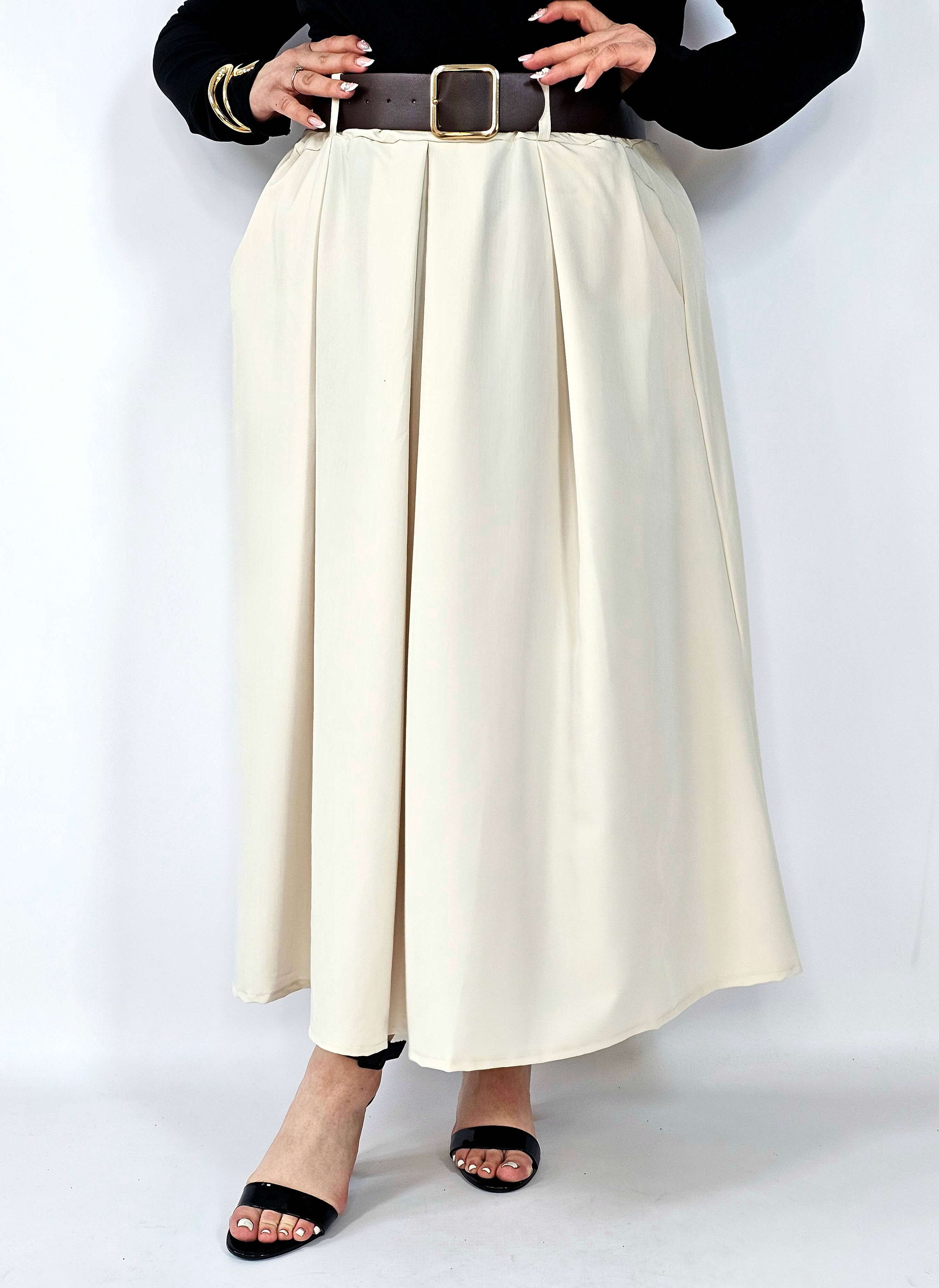 Spódnica plisowana midi StylowaXL – klasyczna elegancja w nowoczesnym wydaniu Stylowa XL