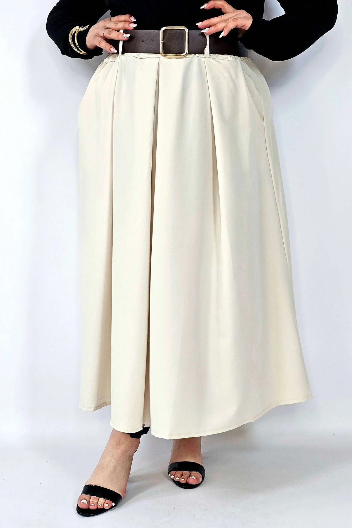 Spódnica plisowana midi StylowaXL – klasyczna elegancja w nowoczesnym wydaniu Stylowa XL