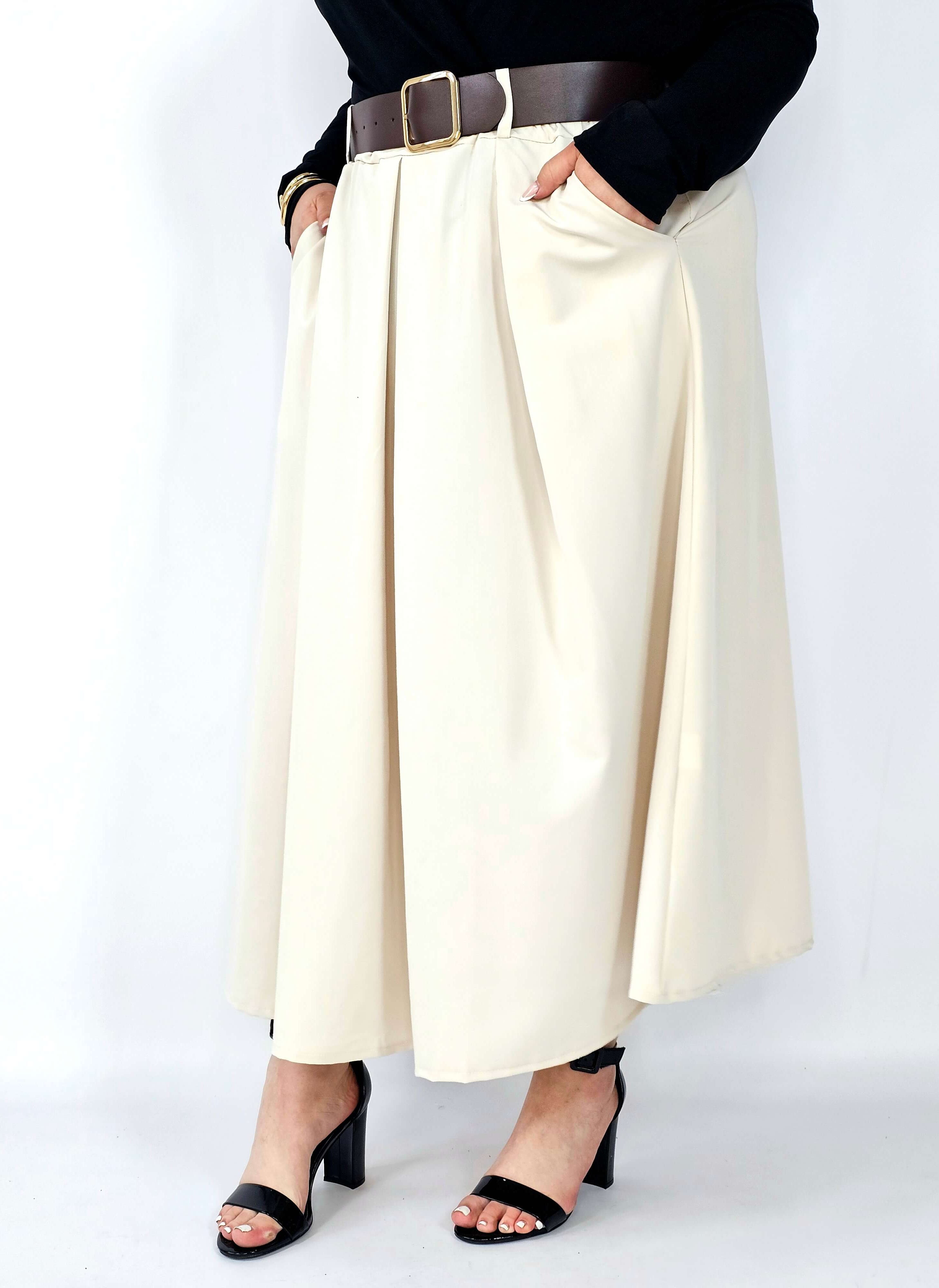 Spódnica plisowana midi StylowaXL – klasyczna elegancja w nowoczesnym wydaniu Stylowa XL