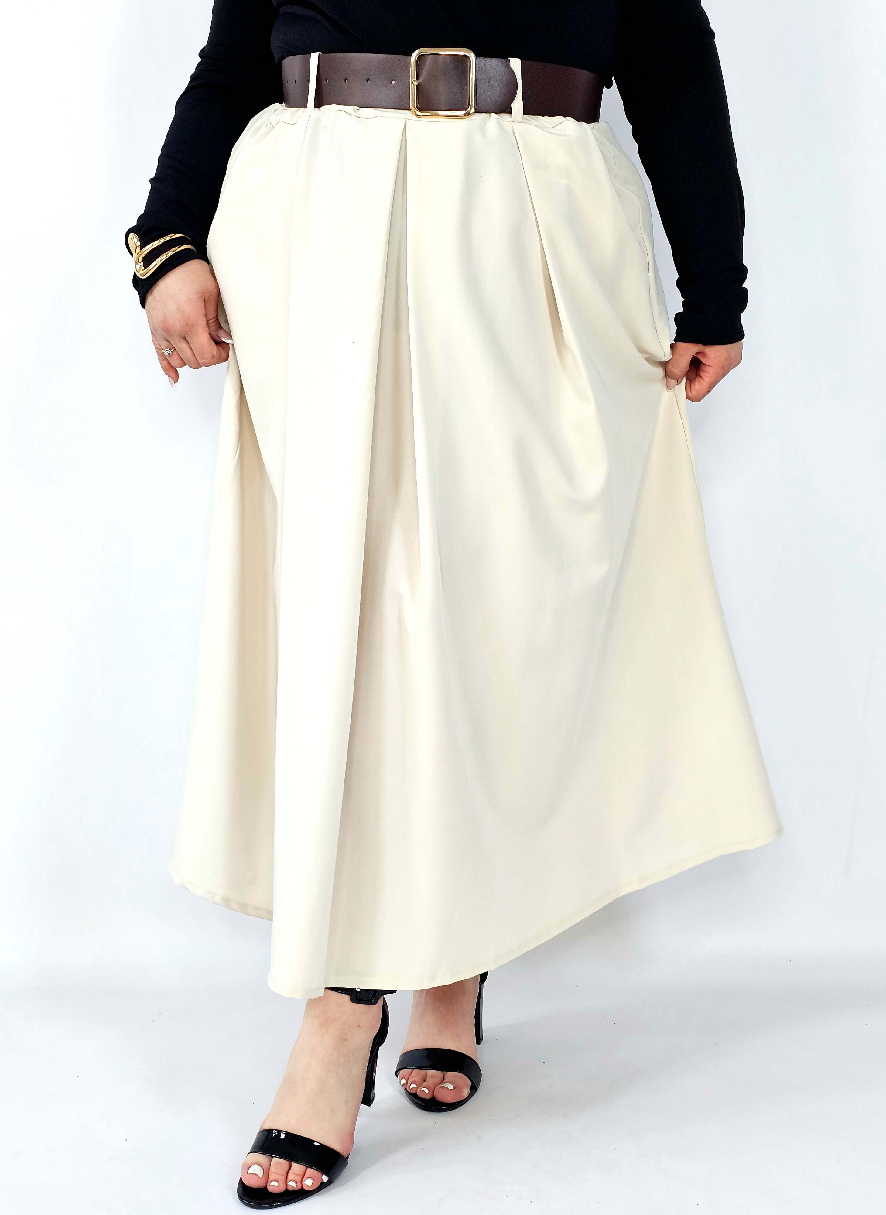 Spódnica plisowana midi StylowaXL – klasyczna elegancja w nowoczesnym wydaniu Stylowa XL