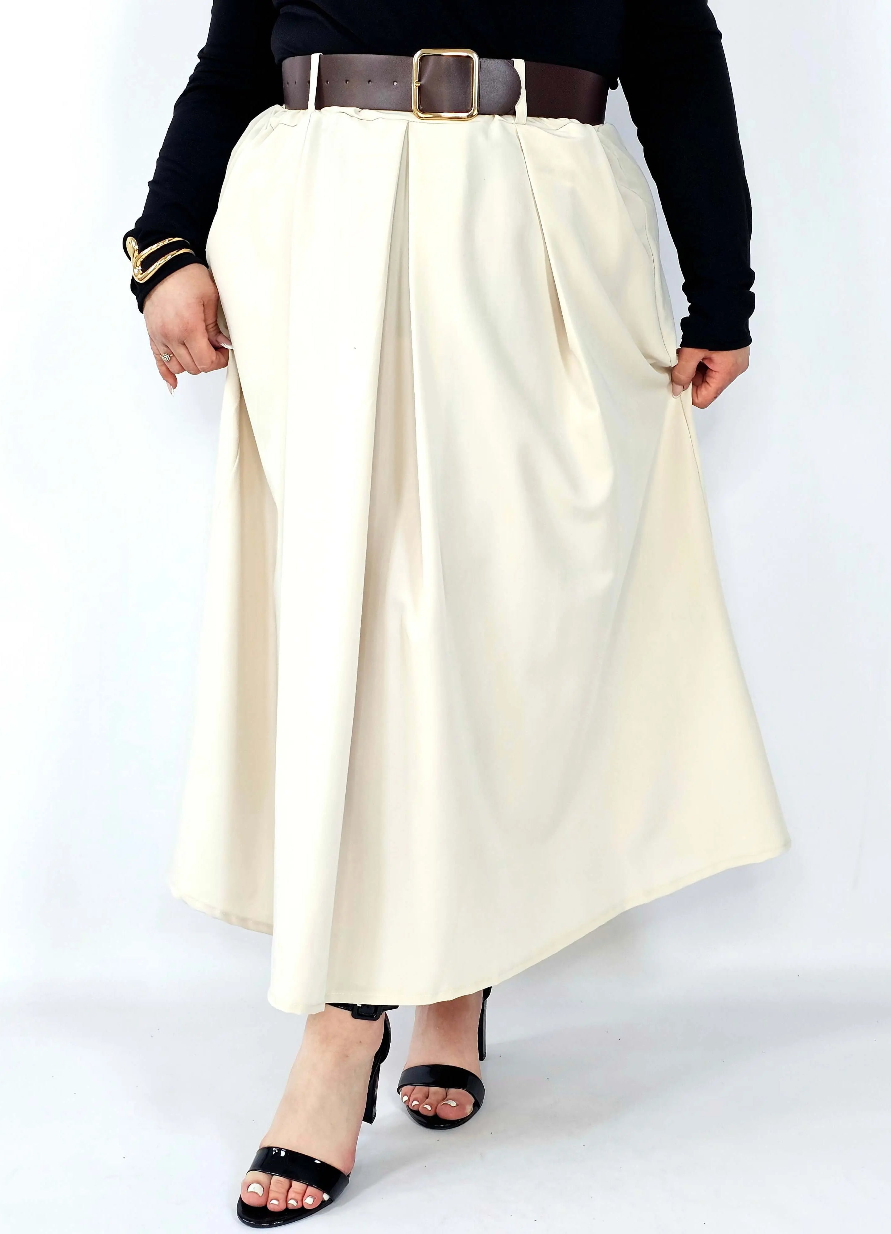 Spódnica plisowana midi StylowaXL – klasyczna elegancja w nowoczesnym wydaniu Stylowa XL