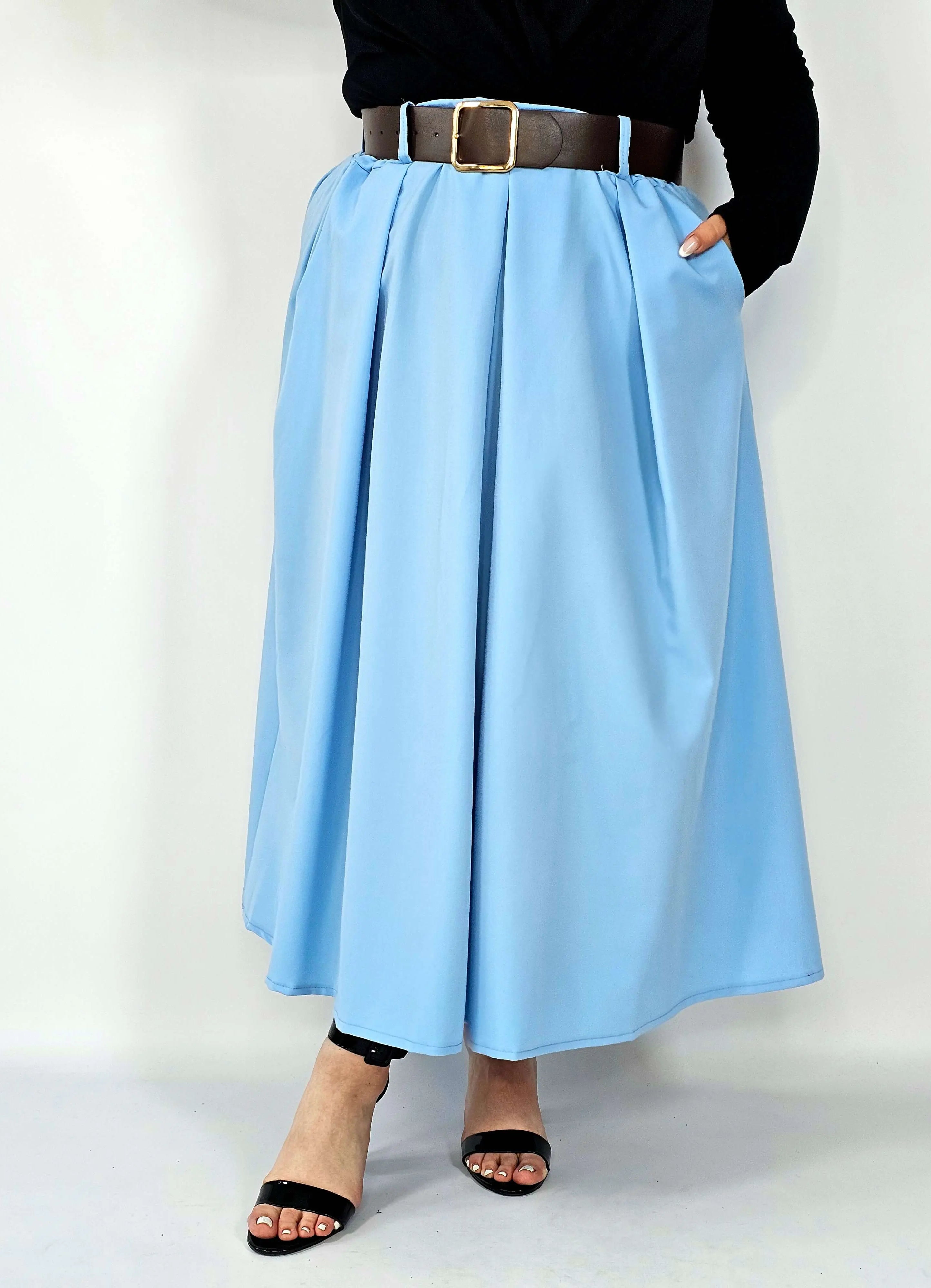 Spódnica plisowana midi StylowaXL – klasyczna elegancja w nowoczesnym wydaniu Stylowa XL