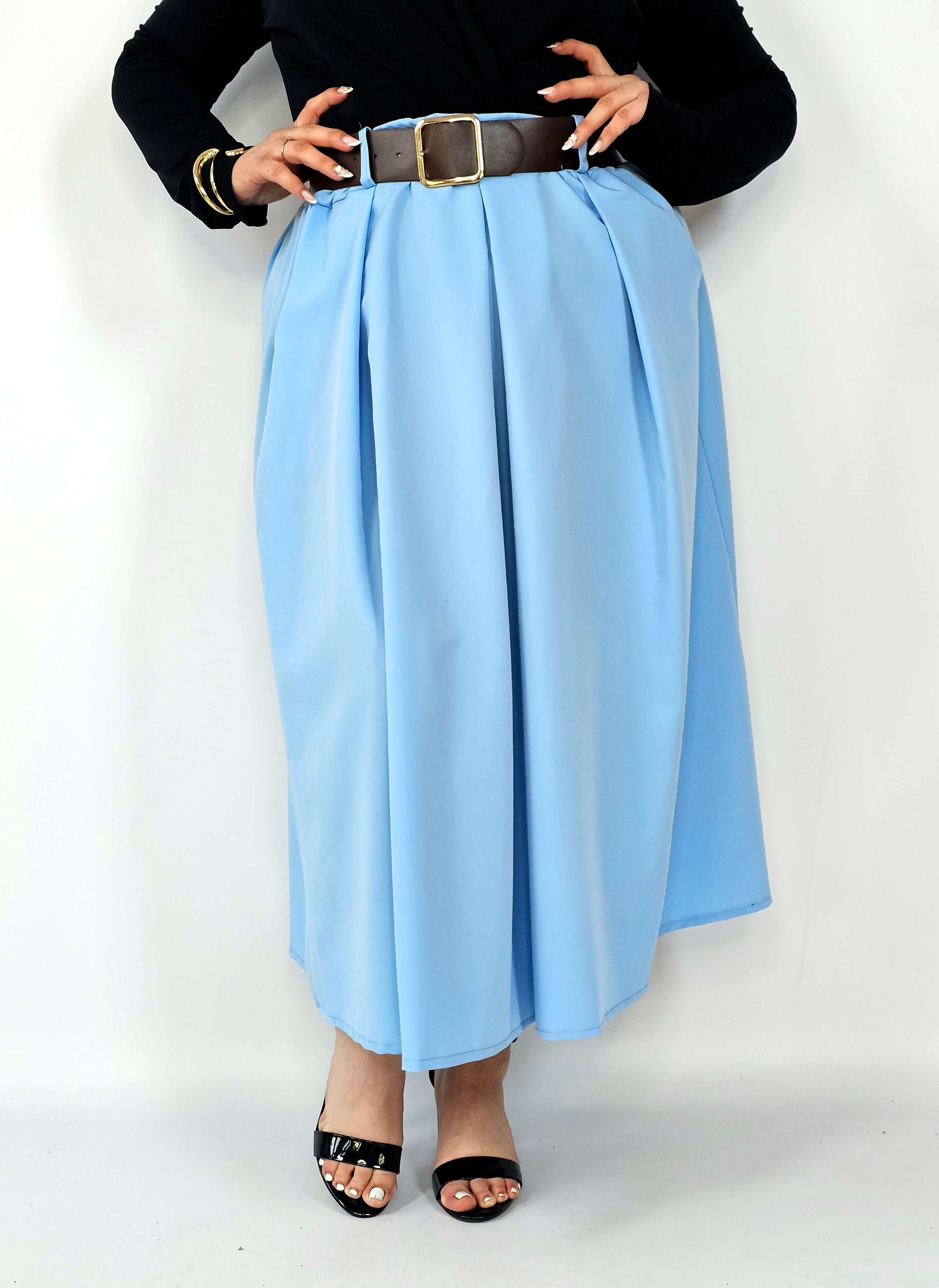 Spódnica plisowana midi StylowaXL – klasyczna elegancja w nowoczesnym wydaniu Stylowa XL