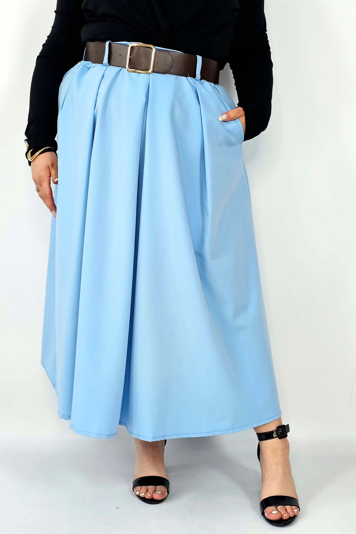 Spódnica plisowana midi StylowaXL – klasyczna elegancja w nowoczesnym wydaniu Stylowa XL