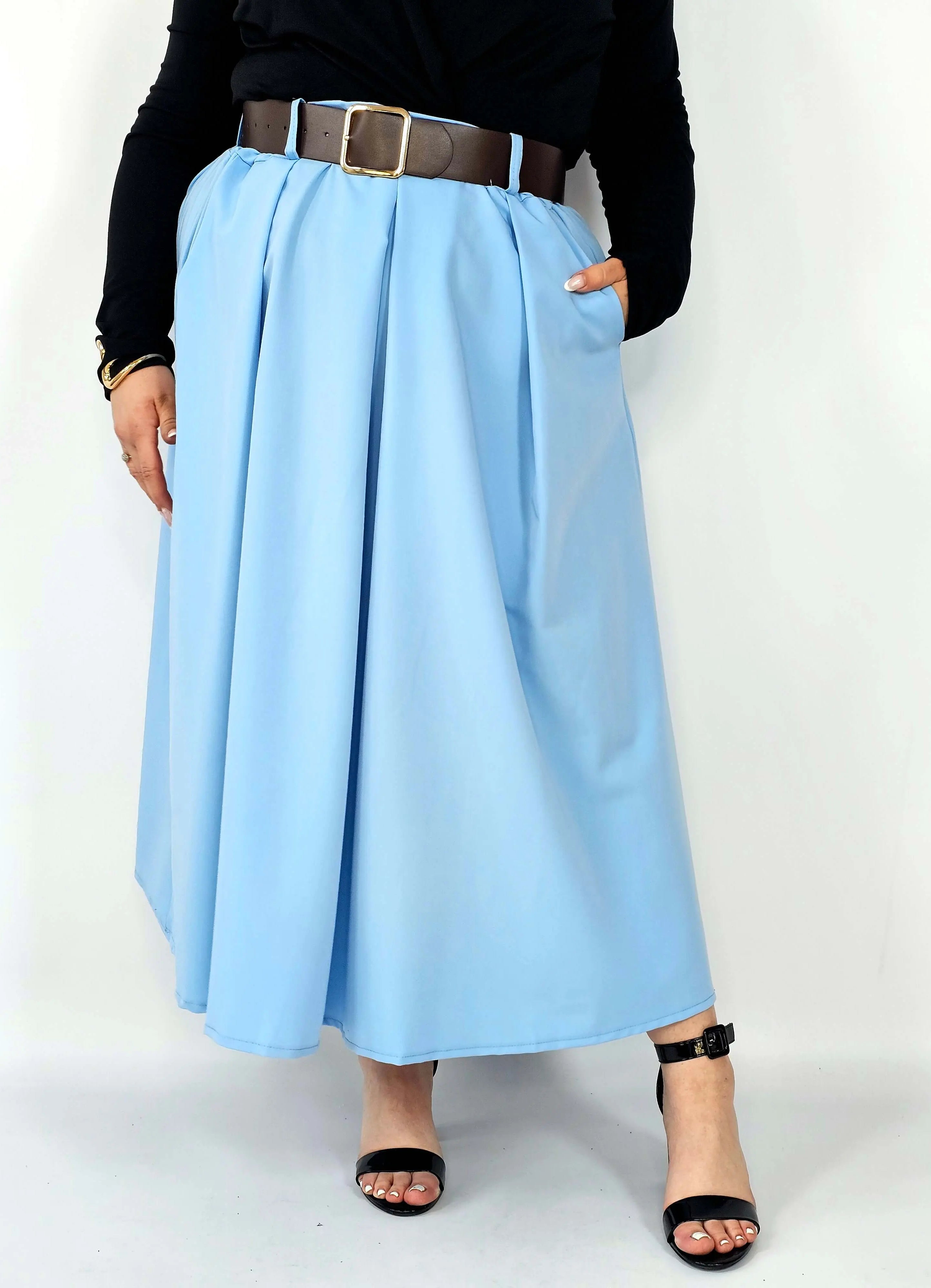 Spódnica plisowana midi StylowaXL – klasyczna elegancja w nowoczesnym wydaniu Stylowa XL