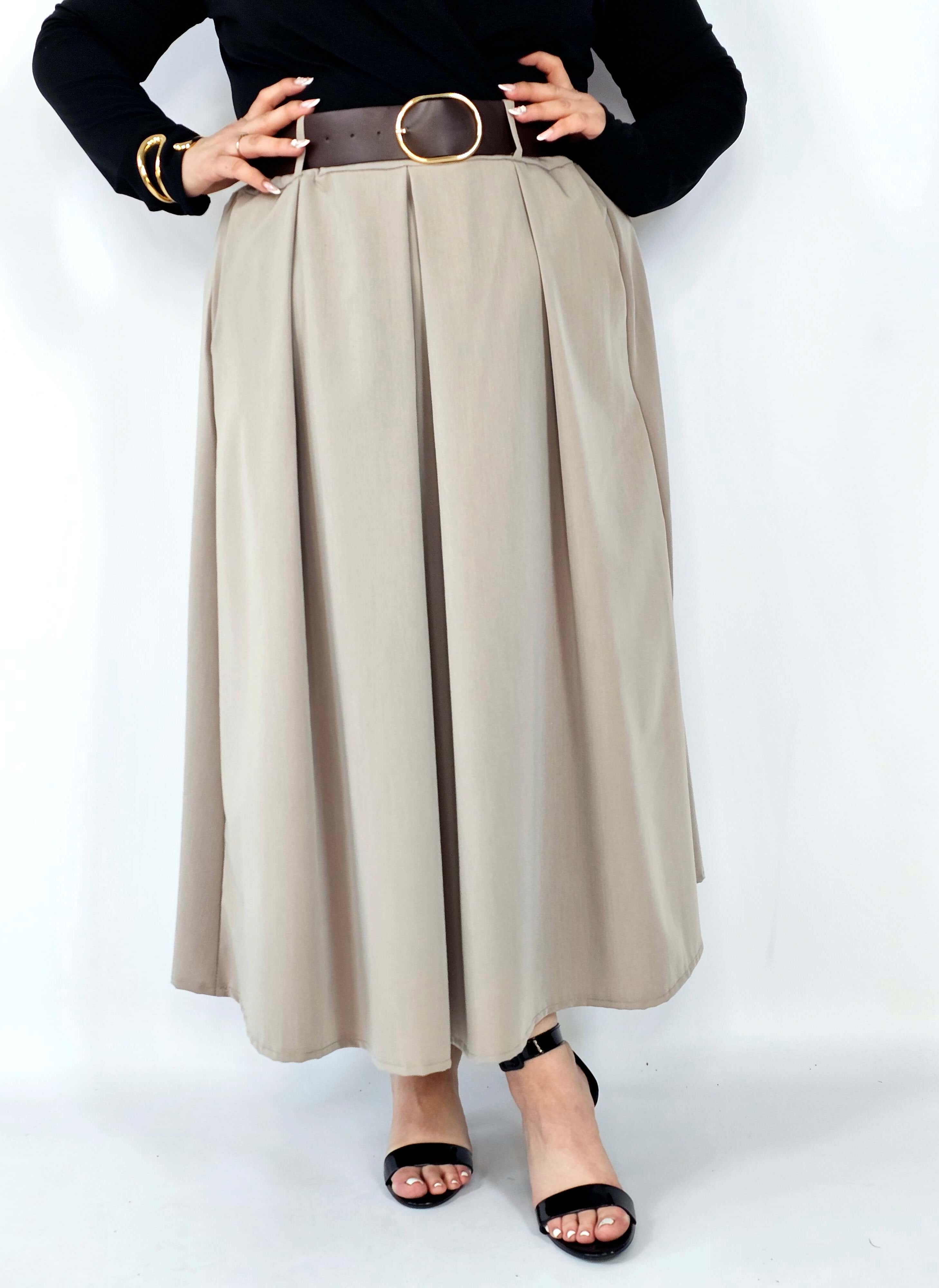 Spódnica plisowana midi StylowaXL – klasyczna elegancja w nowoczesnym wydaniu Stylowa XL