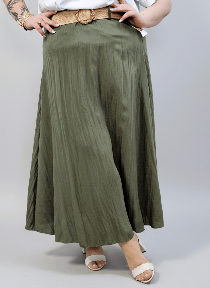 Spódnica plus size – długa spódnica maxi o lekkim, swobodnym kroju Stylowa XL