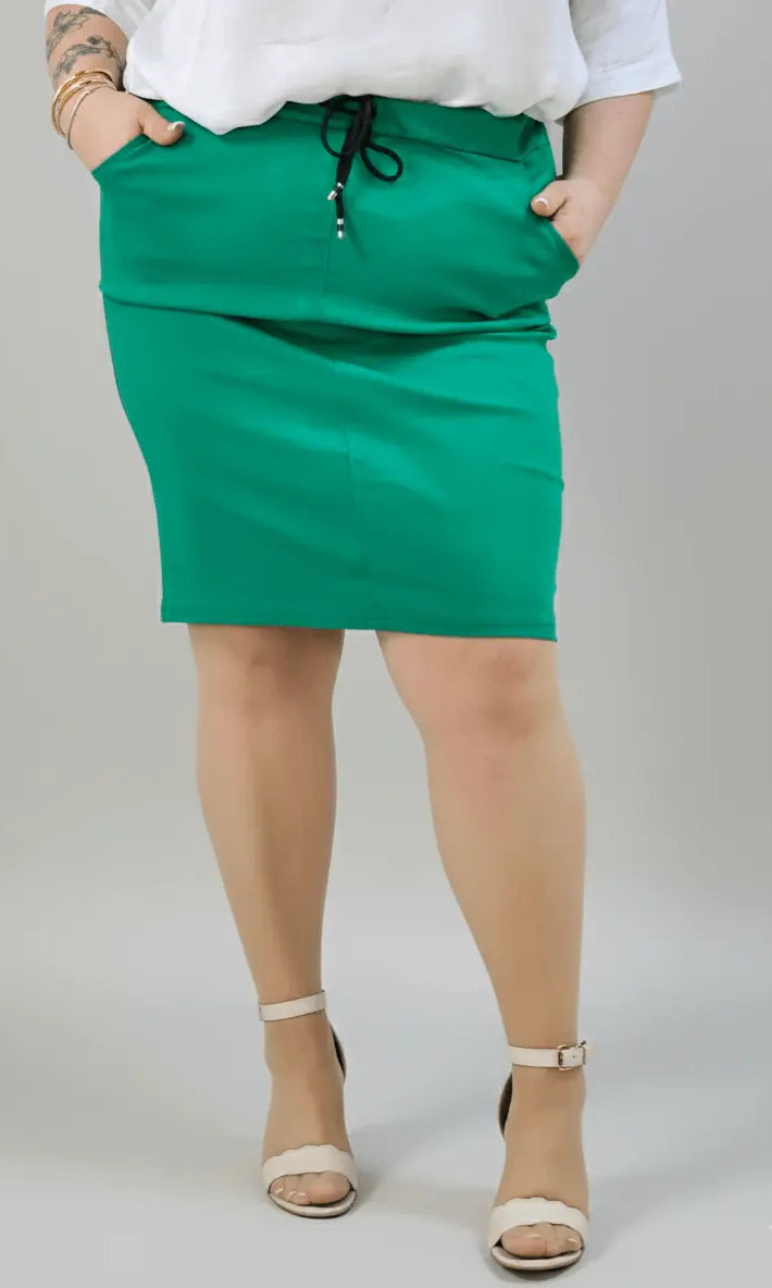 Spódnica plus size gnieciuchowa – wygodna spódnica XXL na co dzień Stylowa XL