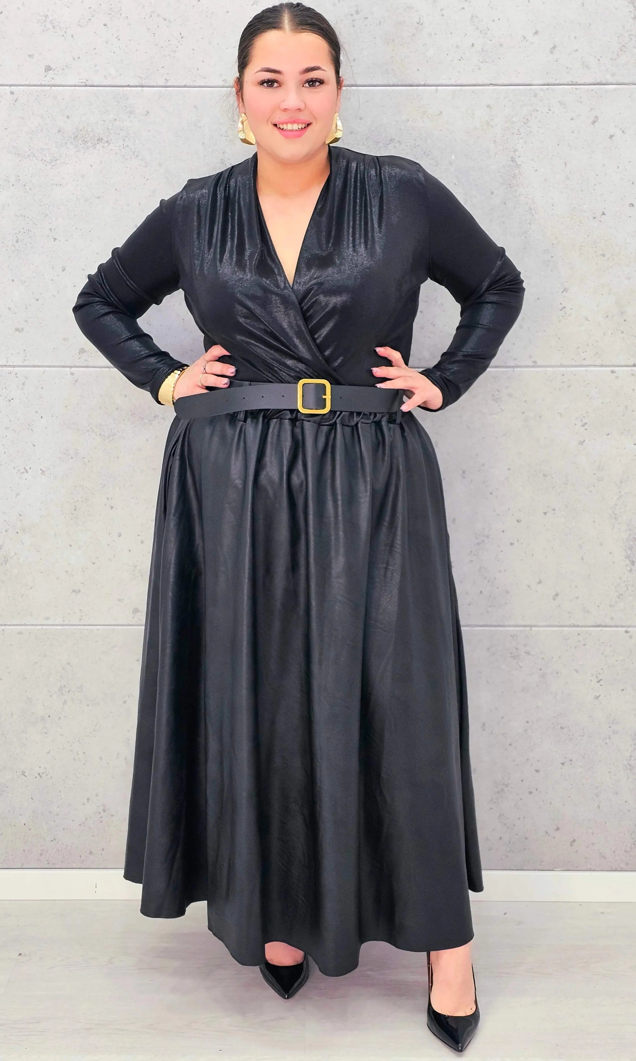 Spódnica z Ekoskóry Plus Size StylowaXL – Elegancja i Wygoda dla Kobiet XXL Stylowa XL