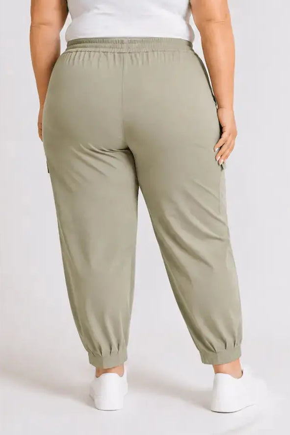 Spodnie cargo Plus Size z kieszeniami Stylowa XL