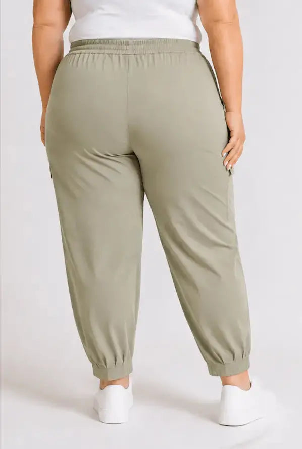 Spodnie cargo Plus Size z kieszeniami Stylowa XL