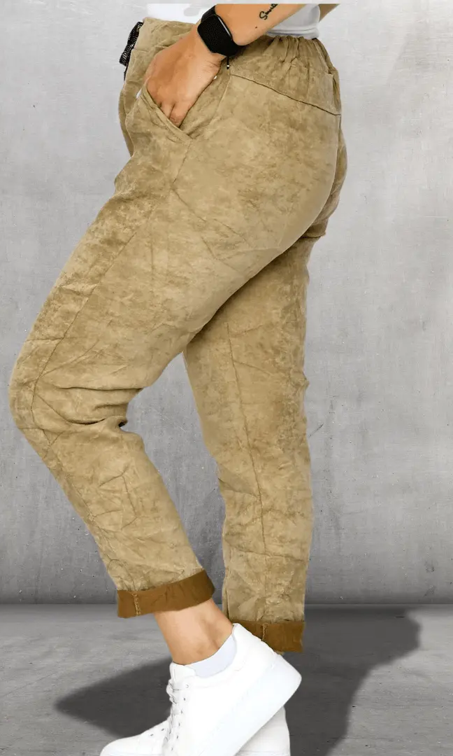 Spodnie gnieciuchy zamszowe Stylowa XL