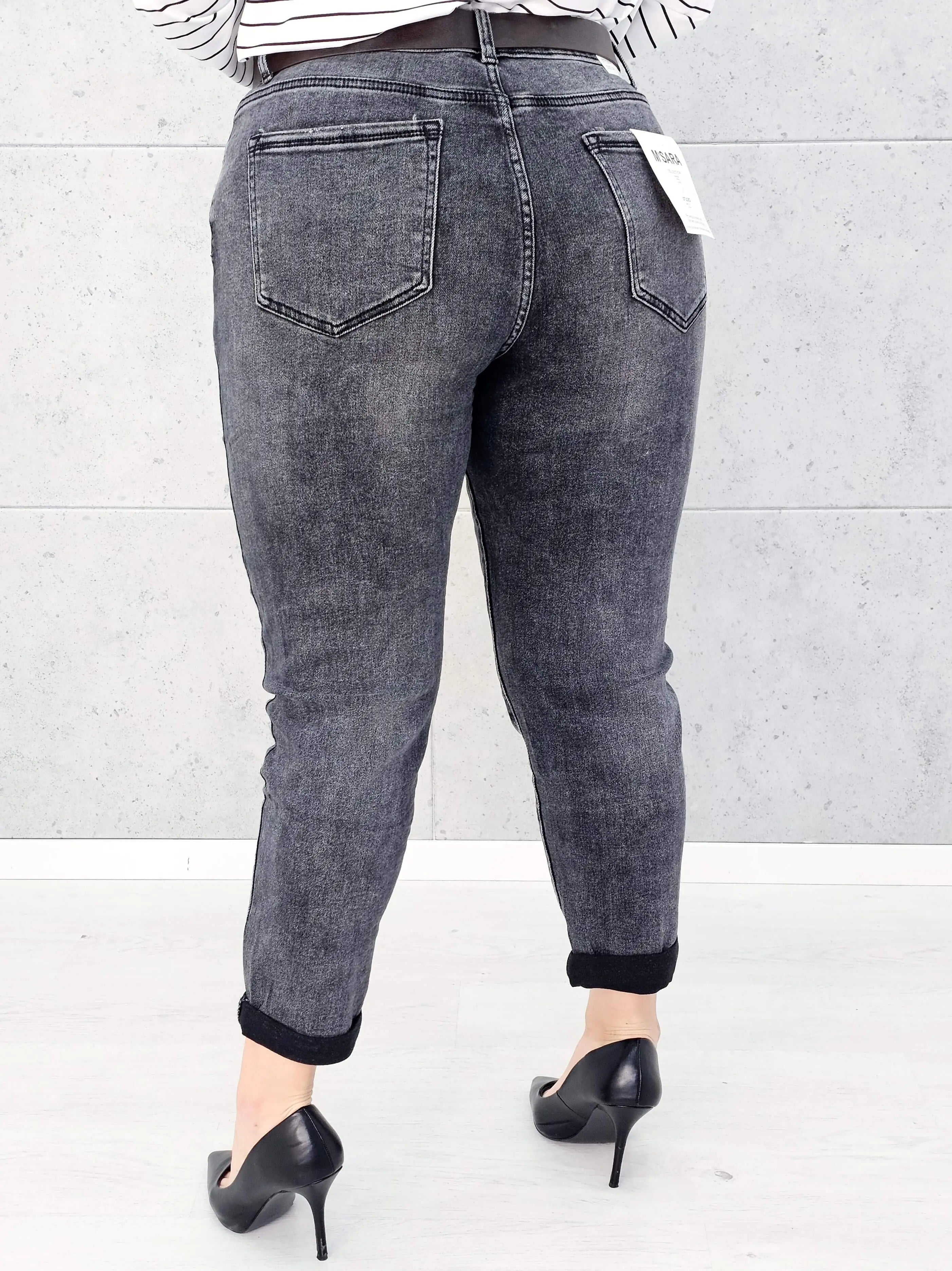Spodnie jeansowe StylowaXL – nowoczesny fason i perfekcyjne dopasowanie w modzie plus size. M.Sara Stylowa XL