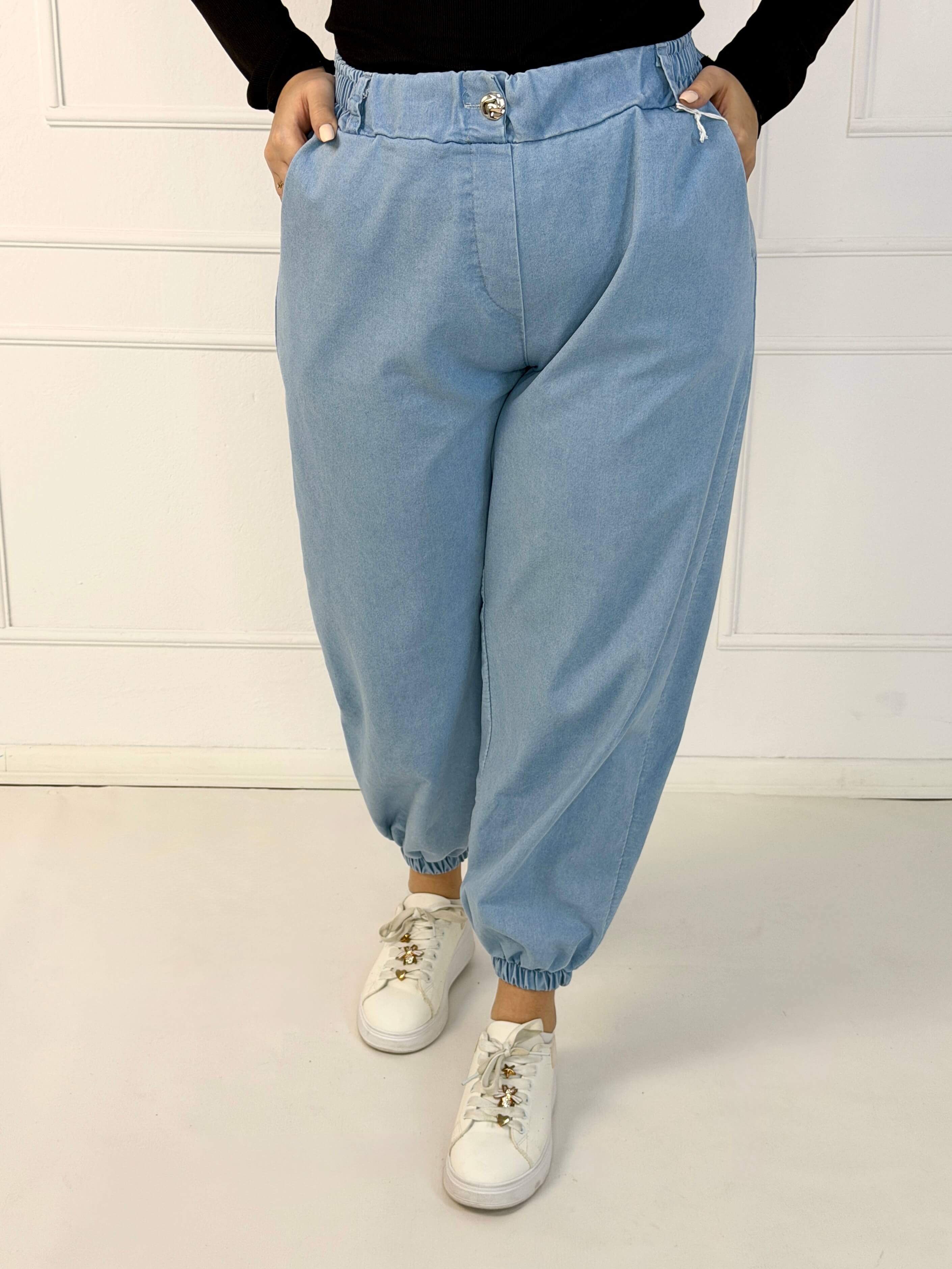 Spodnie jeansowe plus size joggery – wygoda, styl i nowoczesny luz Stylowa XL