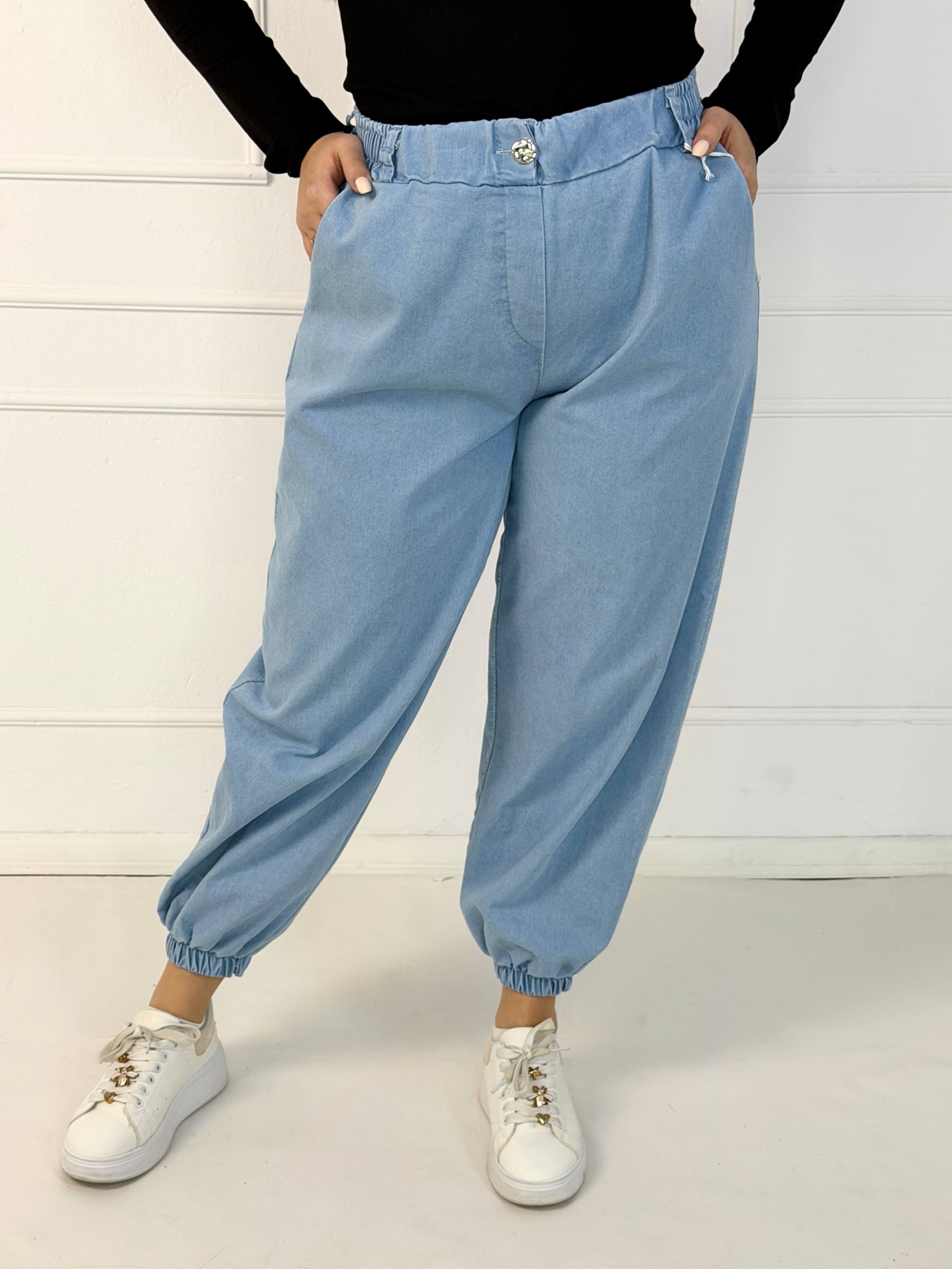 Spodnie jeansowe plus size joggery – wygoda, styl i nowoczesny luz Stylowa XL
