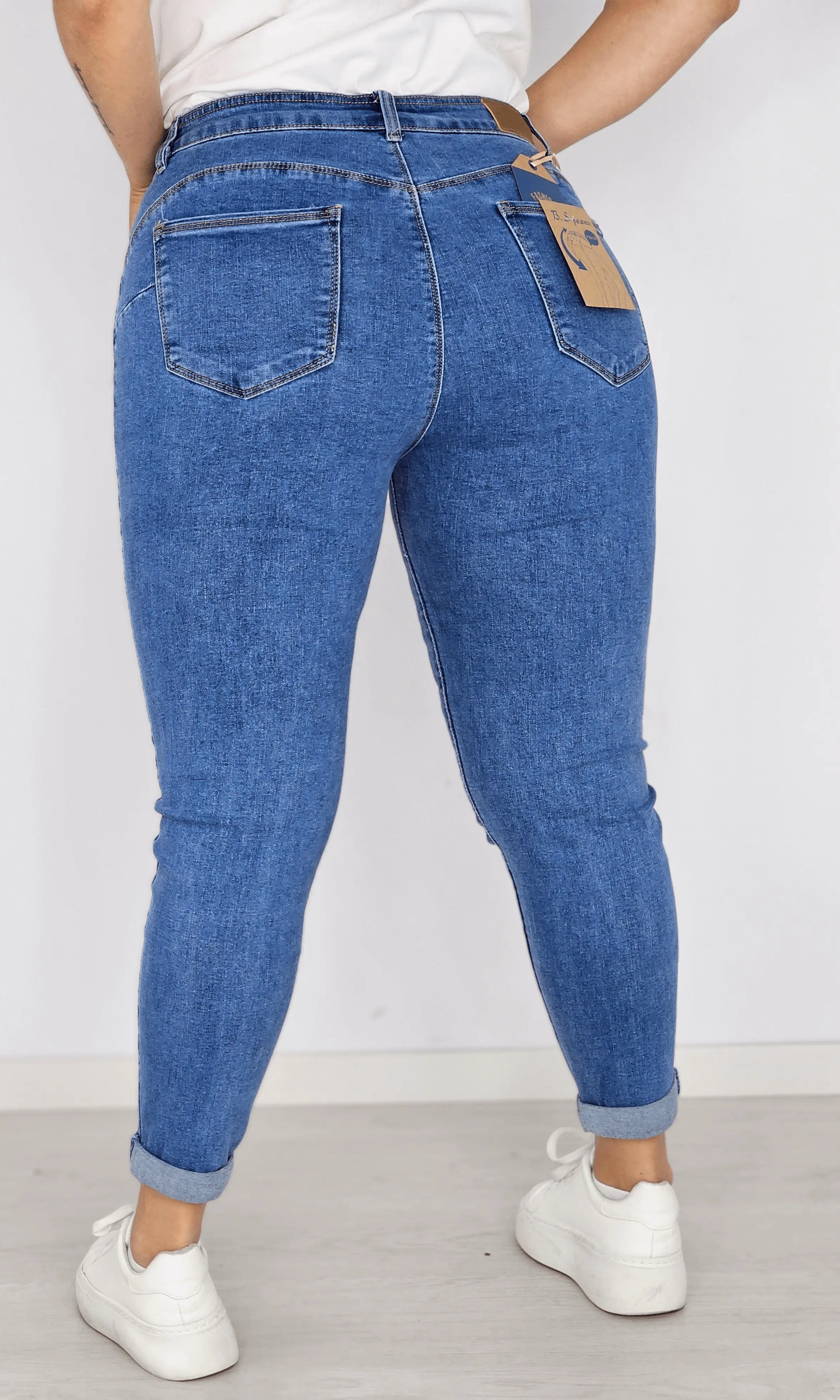 Spodnie jeansowe z elastycznym dopasowaniem Stylowa XL