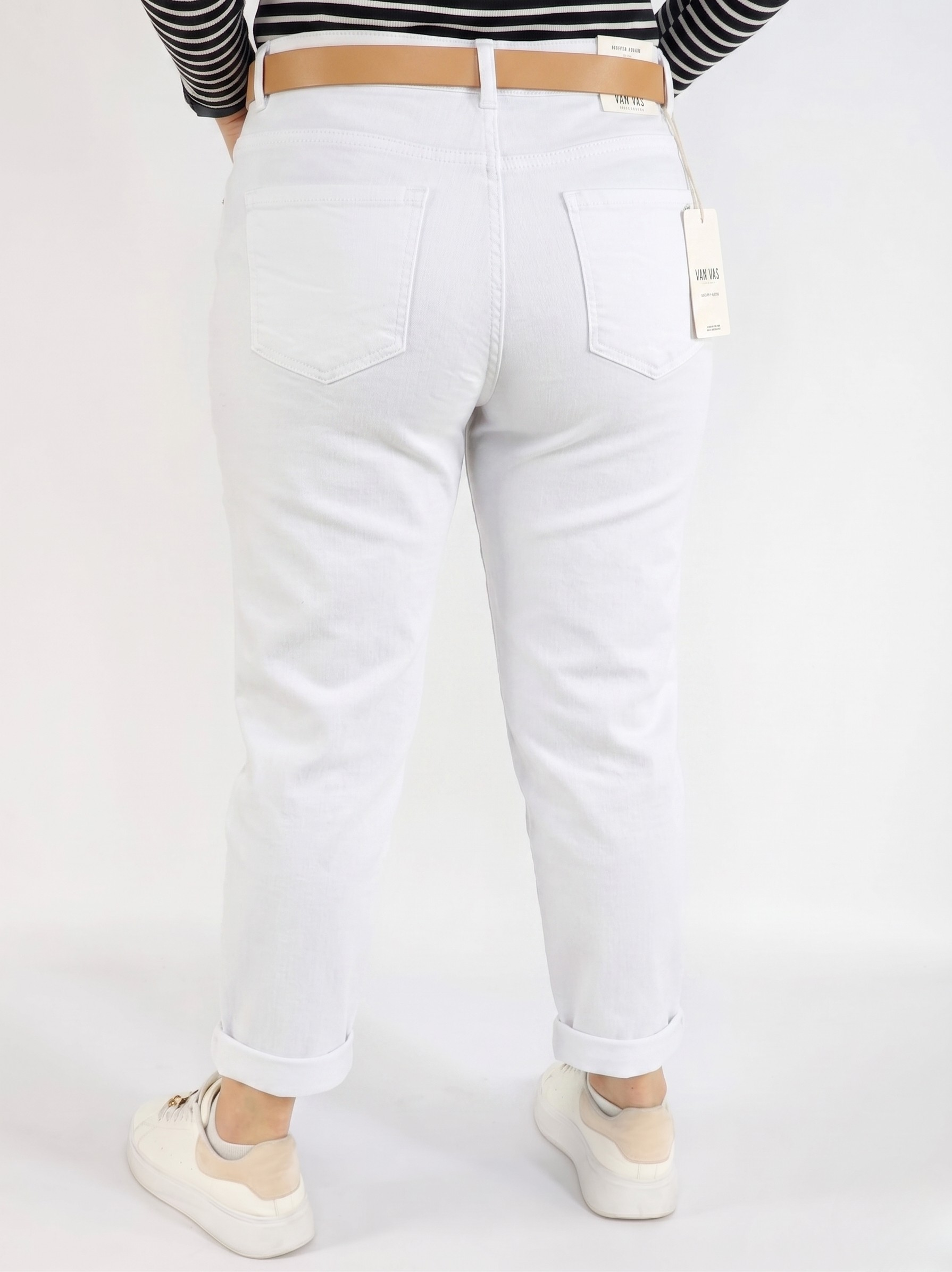 Spodnie plus size białe damskie klasyczne – wygodne spodnie XXL na co dzień i lato Stylowa XL