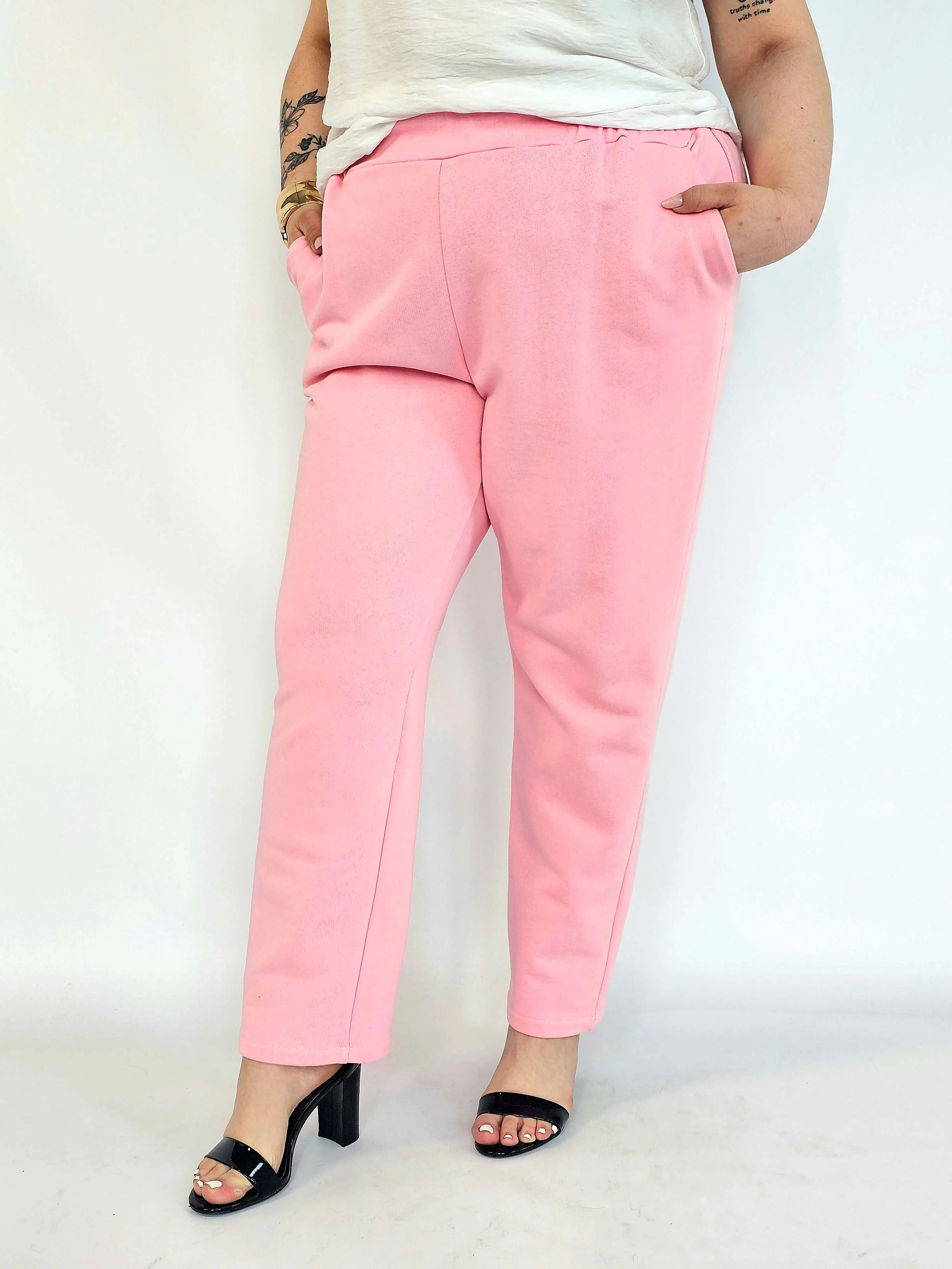 Spodnie plus size eleganckie z kieszeniami – spodnie XXL damskie Stylowa XL