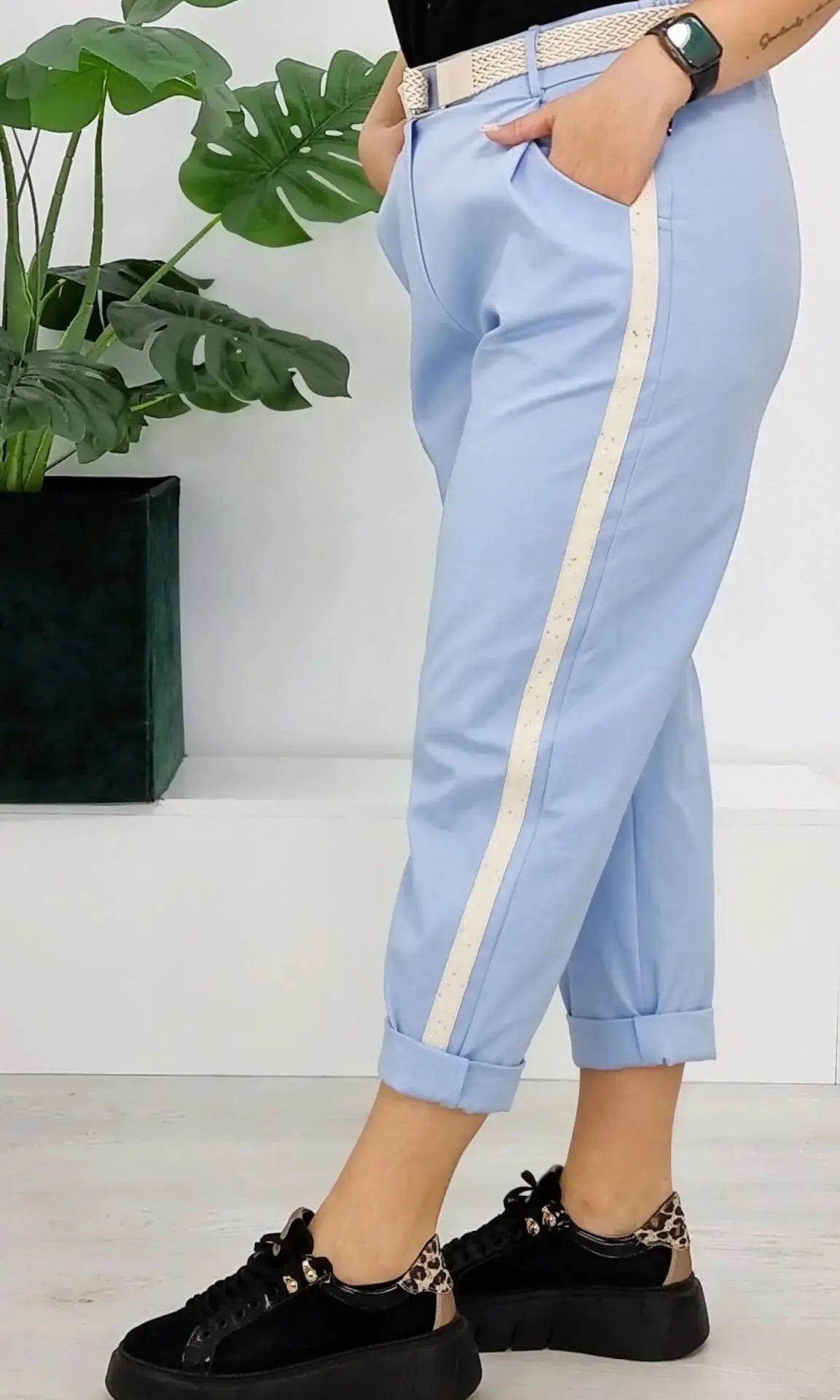 Spodnie z lampasem Stylowa XL