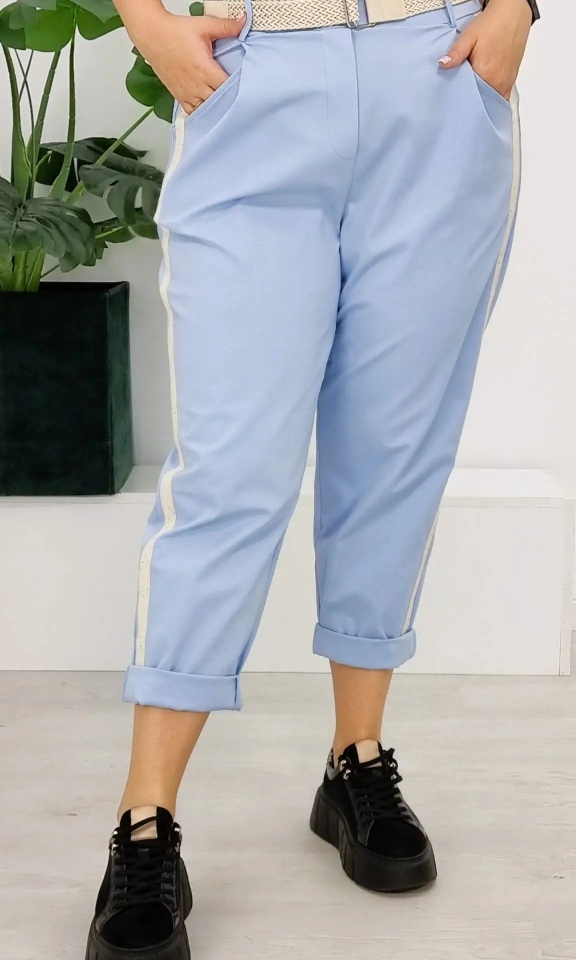 Spodnie z lampasem Stylowa XL