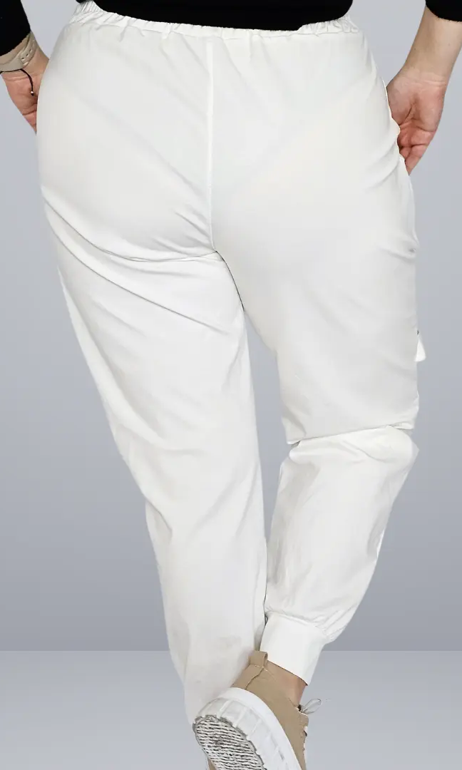 Spodnie z ozdobnymi taśmami i ringami Stylowa XL