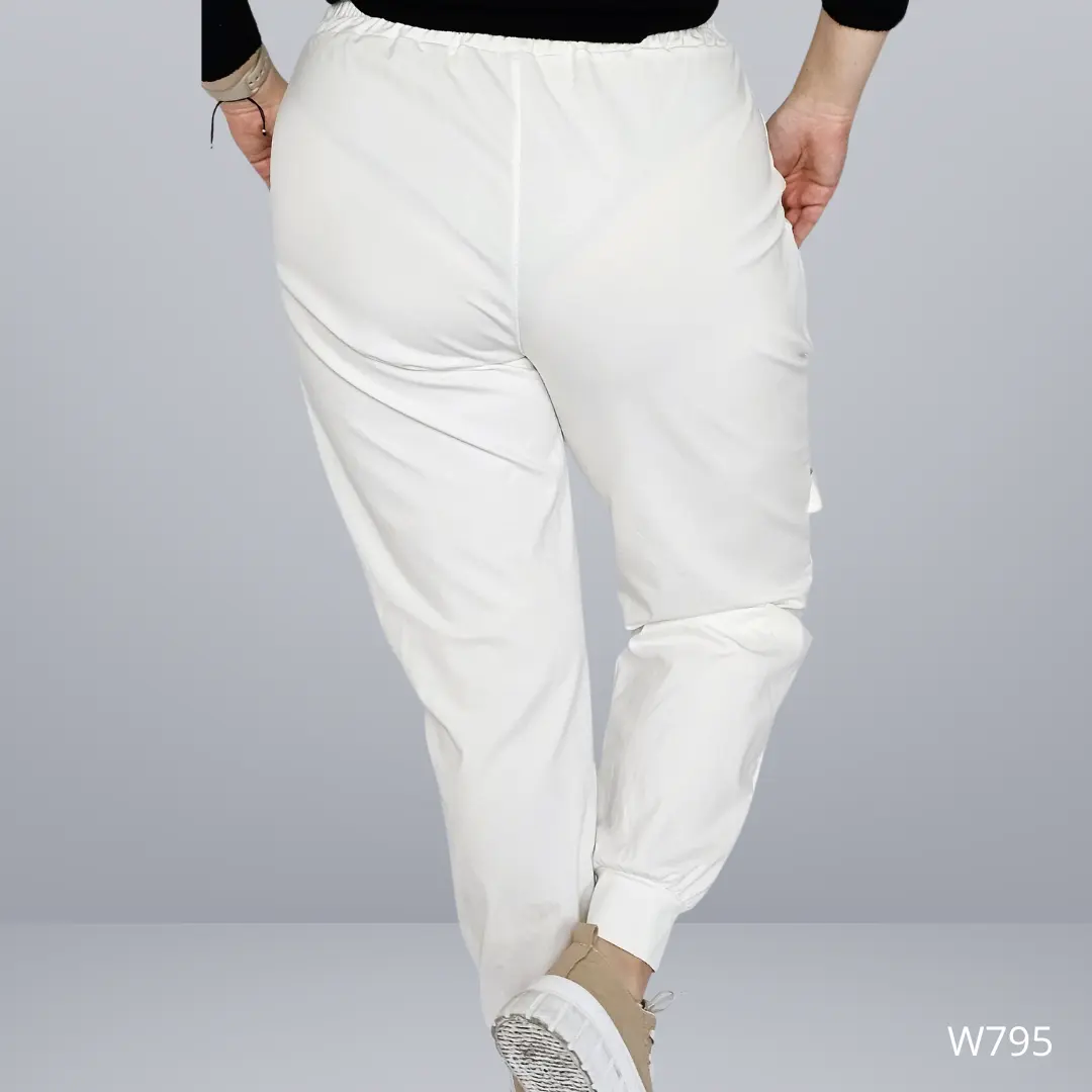 Spodnie z ozdobnymi taśmami i ringami Stylowa XL