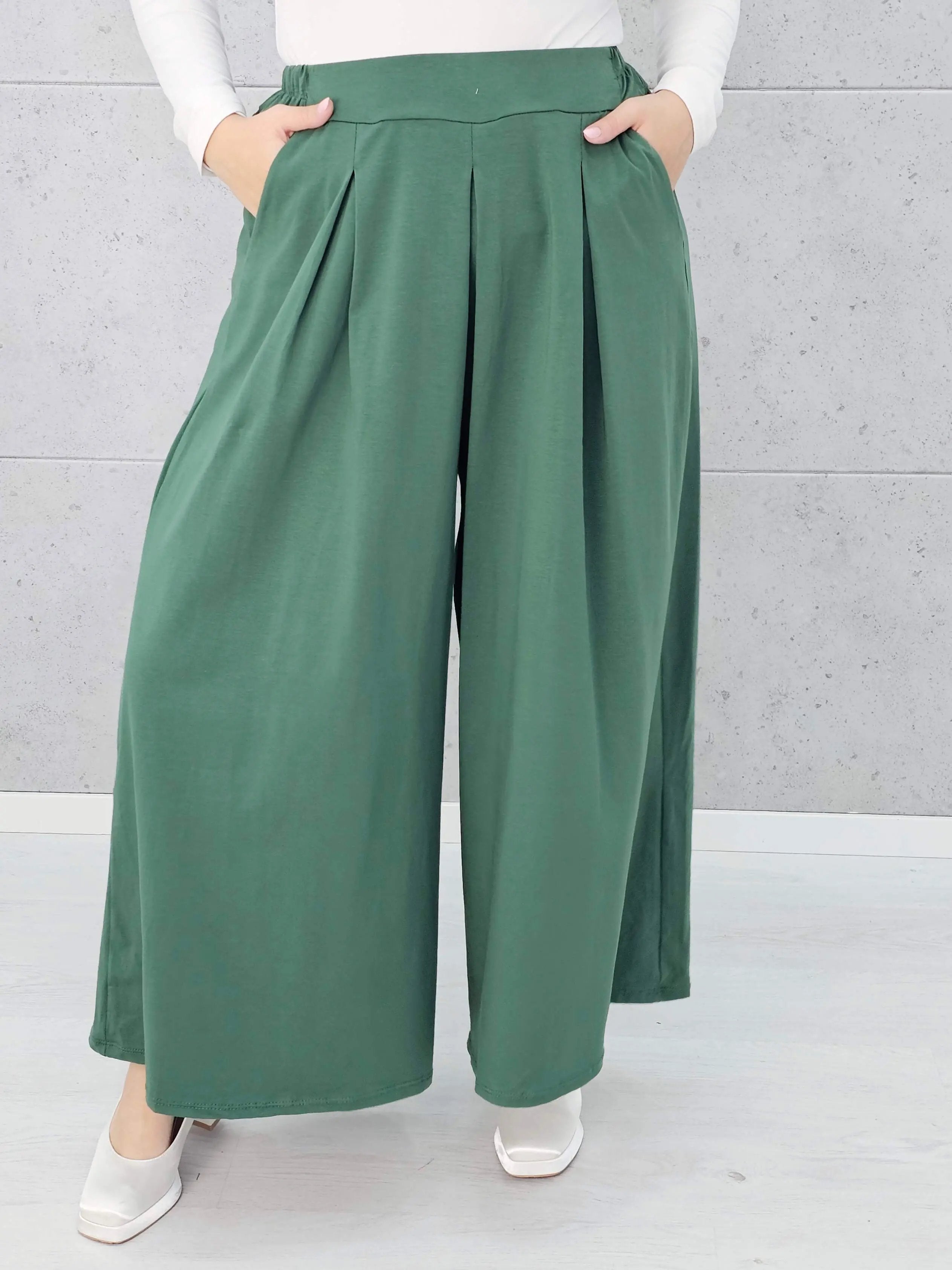 Spodnie z szeroką nogawką Stylowa XL