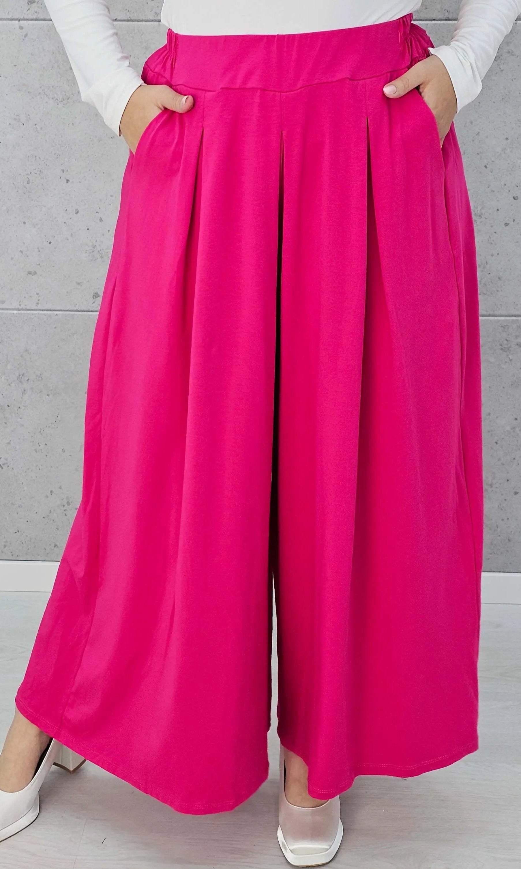 Spodnie z szeroką nogawką Stylowa XL