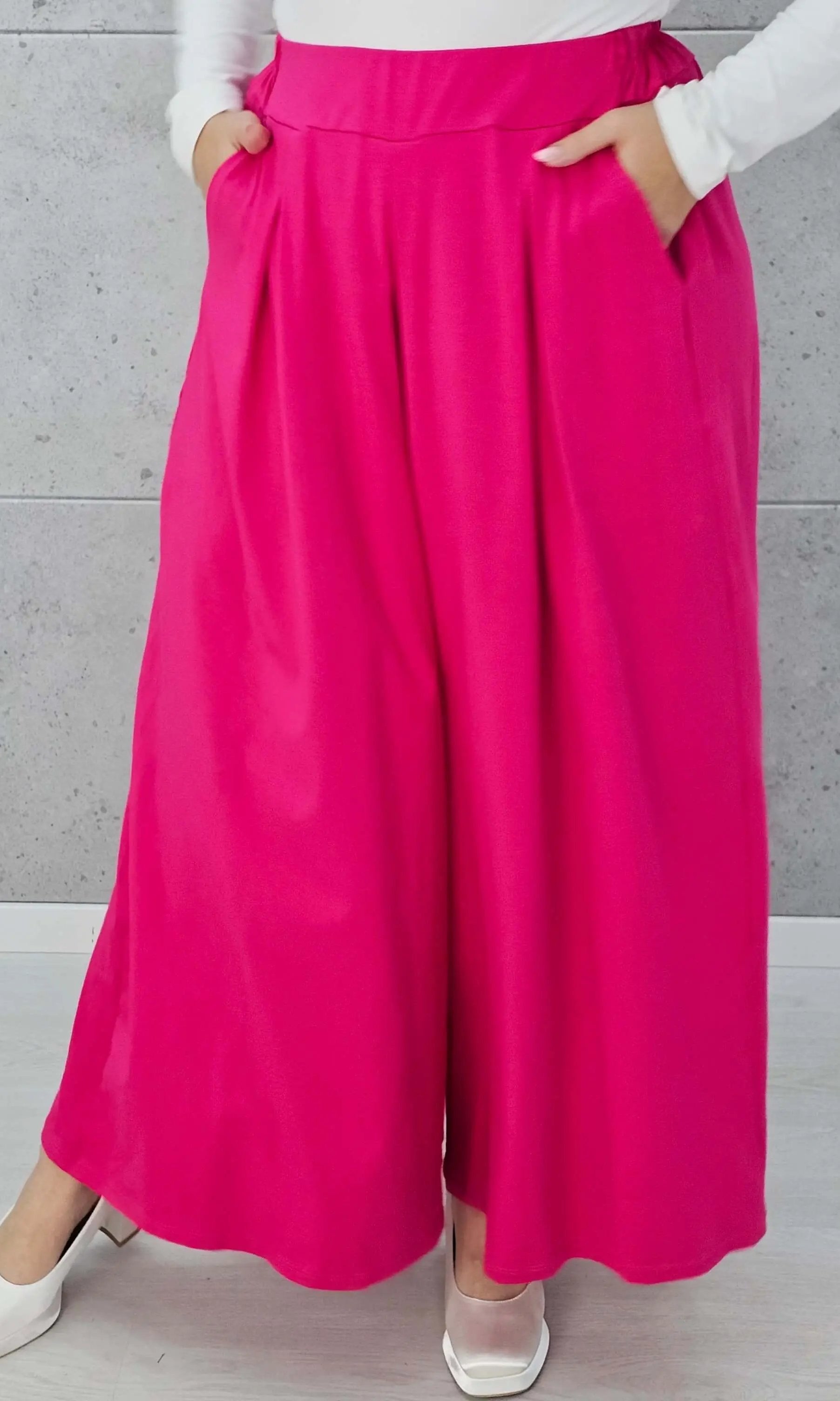 Spodnie z szeroką nogawką Stylowa XL