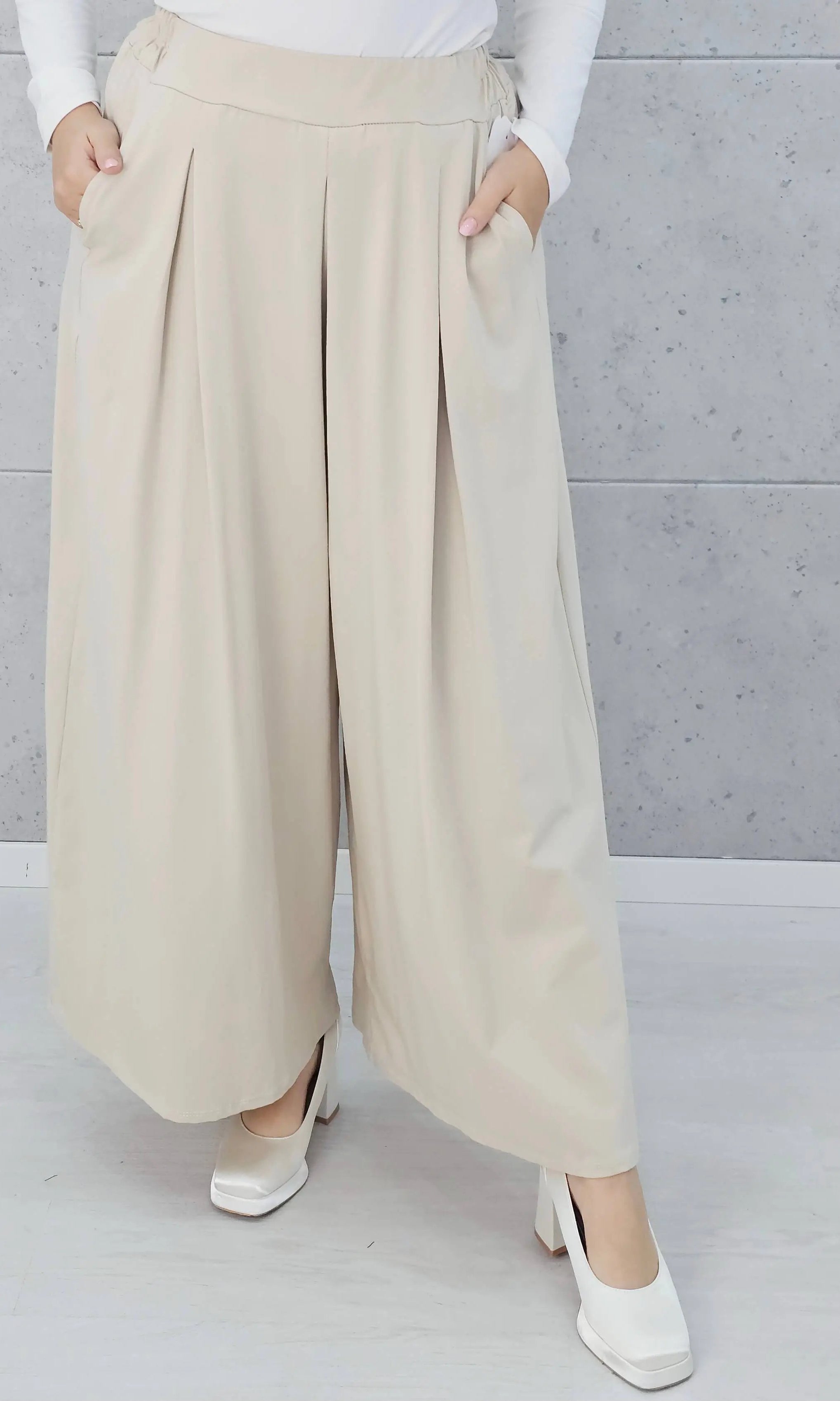 Spodnie z szeroką nogawką Stylowa XL