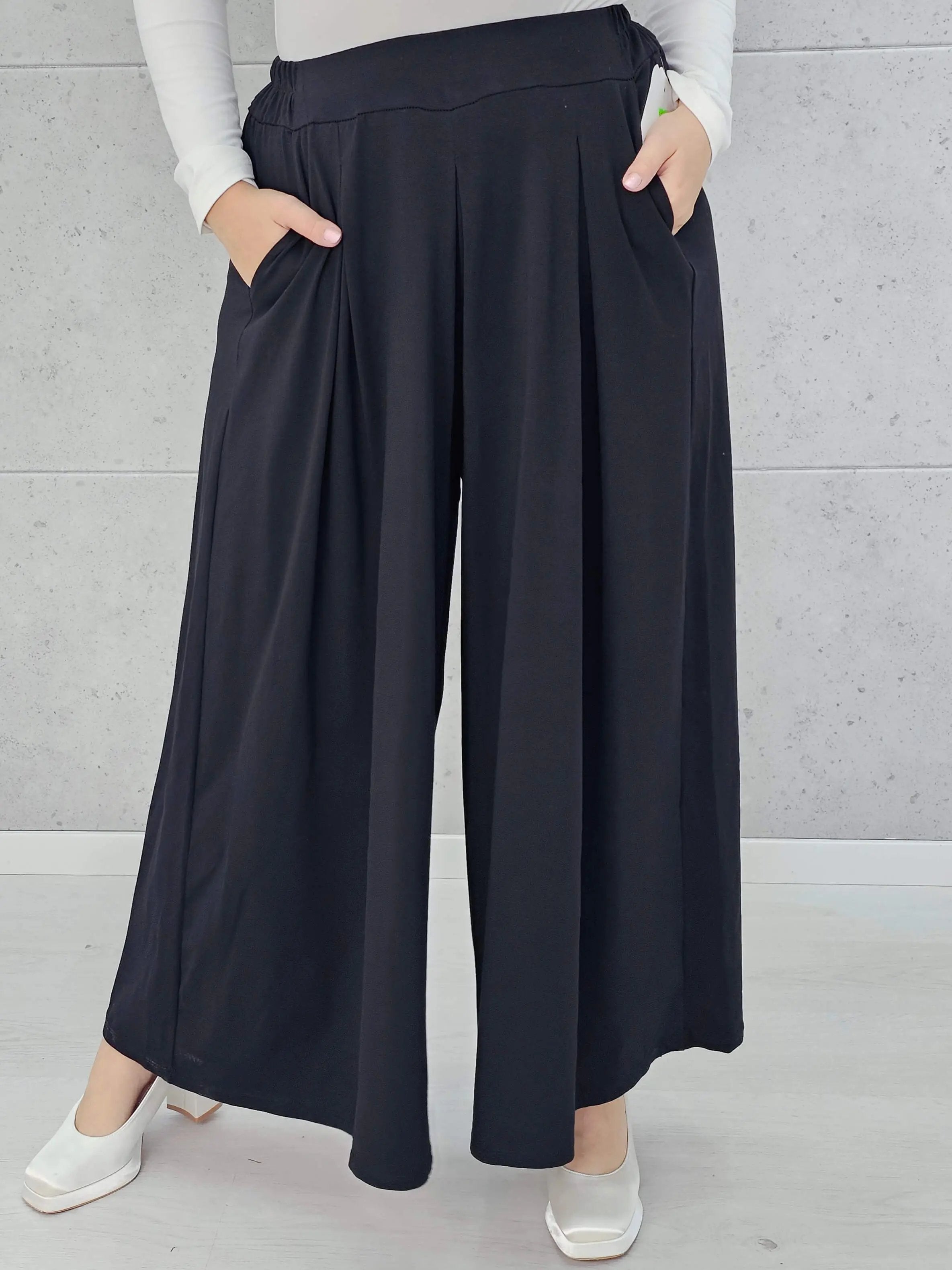 Spodnie z szeroką nogawką Stylowa XL