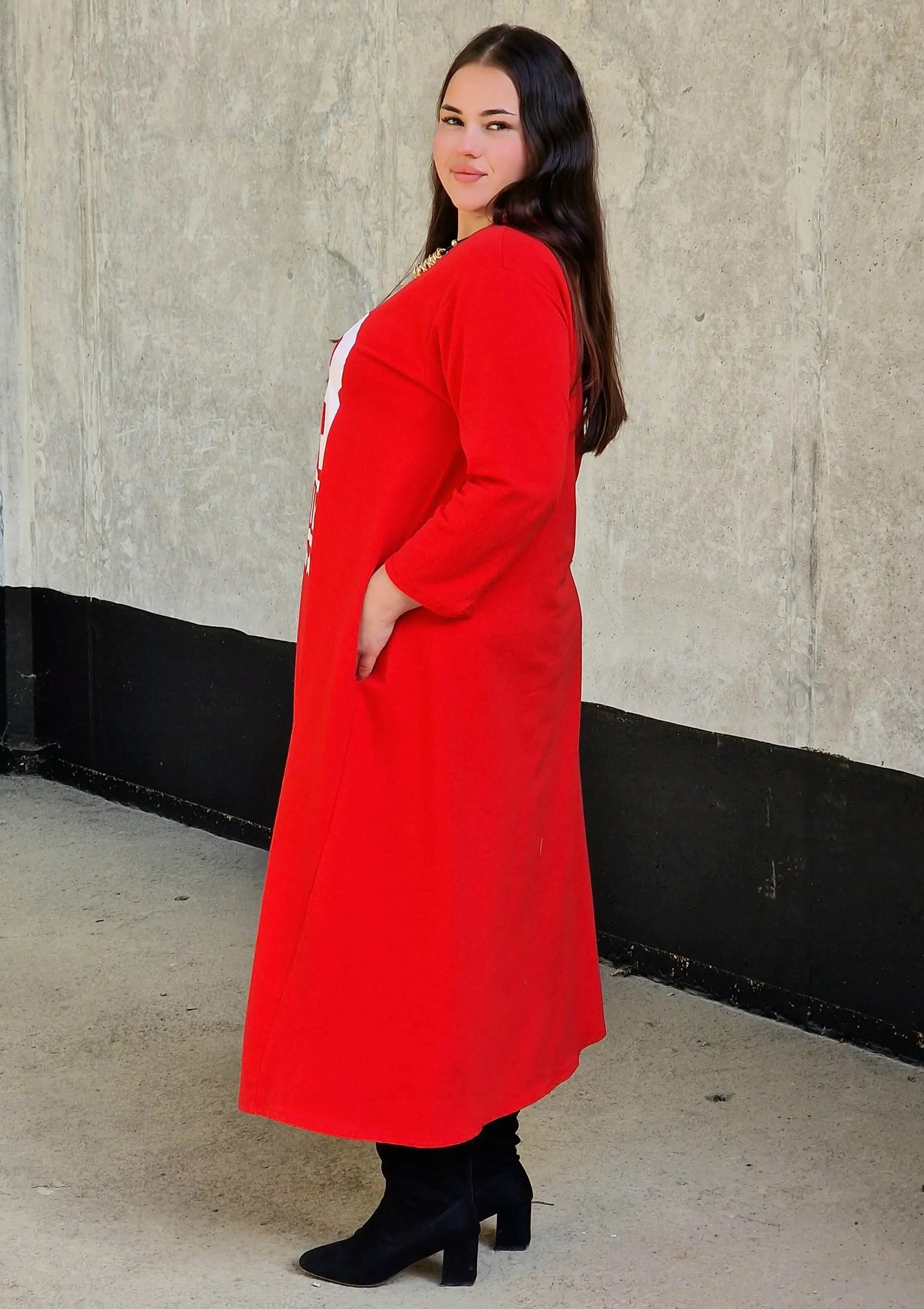 Sportowa Sukienka z Motywem Brooklyn Stylowa XL