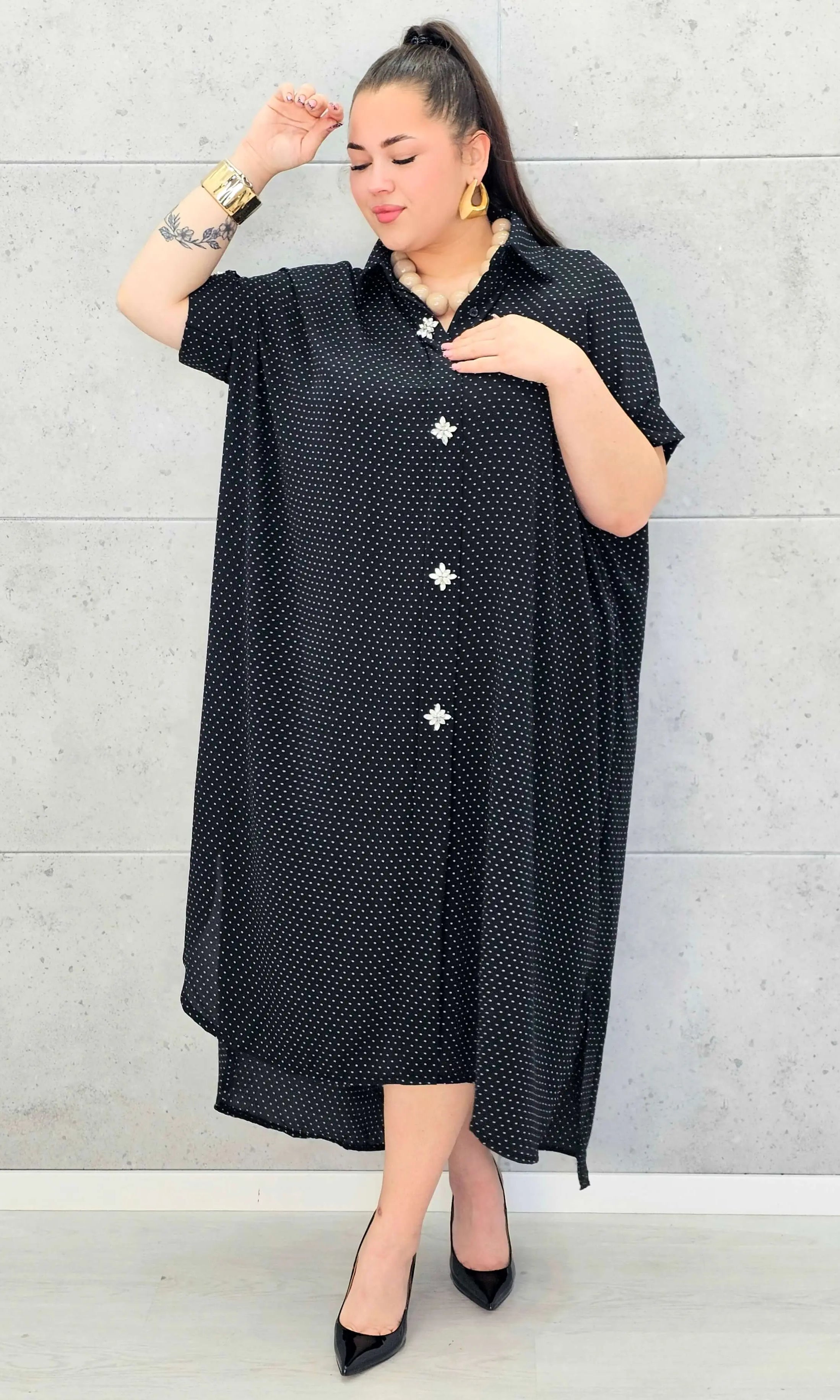 Sukienka Koszulowa Plus Size StylowaXL – Klasyka i Wygoda w Nowoczesnym Stylu 💕 Stylowa XL