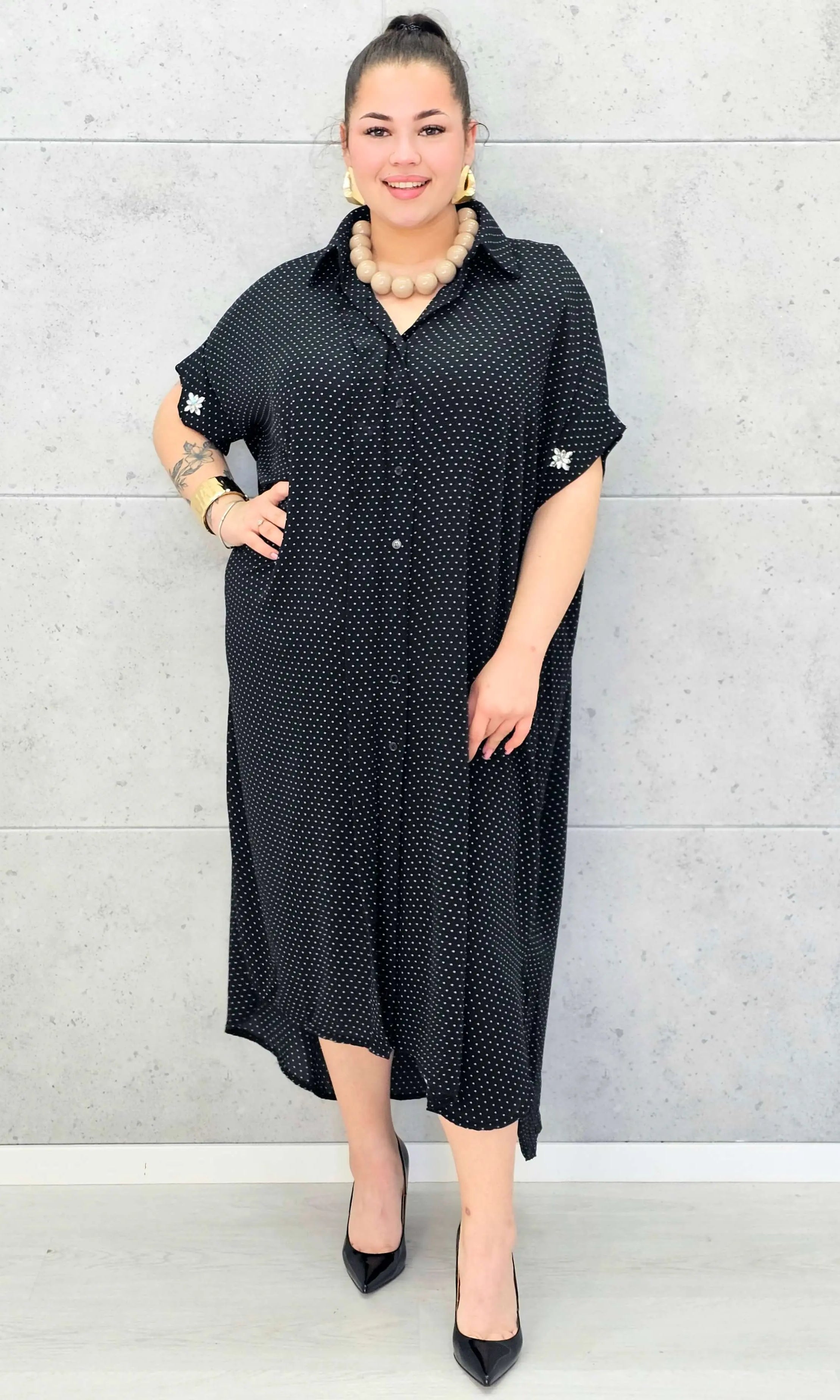 Sukienka Koszulowa Plus Size StylowaXL – Klasyka i Wygoda w Nowoczesnym Stylu 💕 Stylowa XL