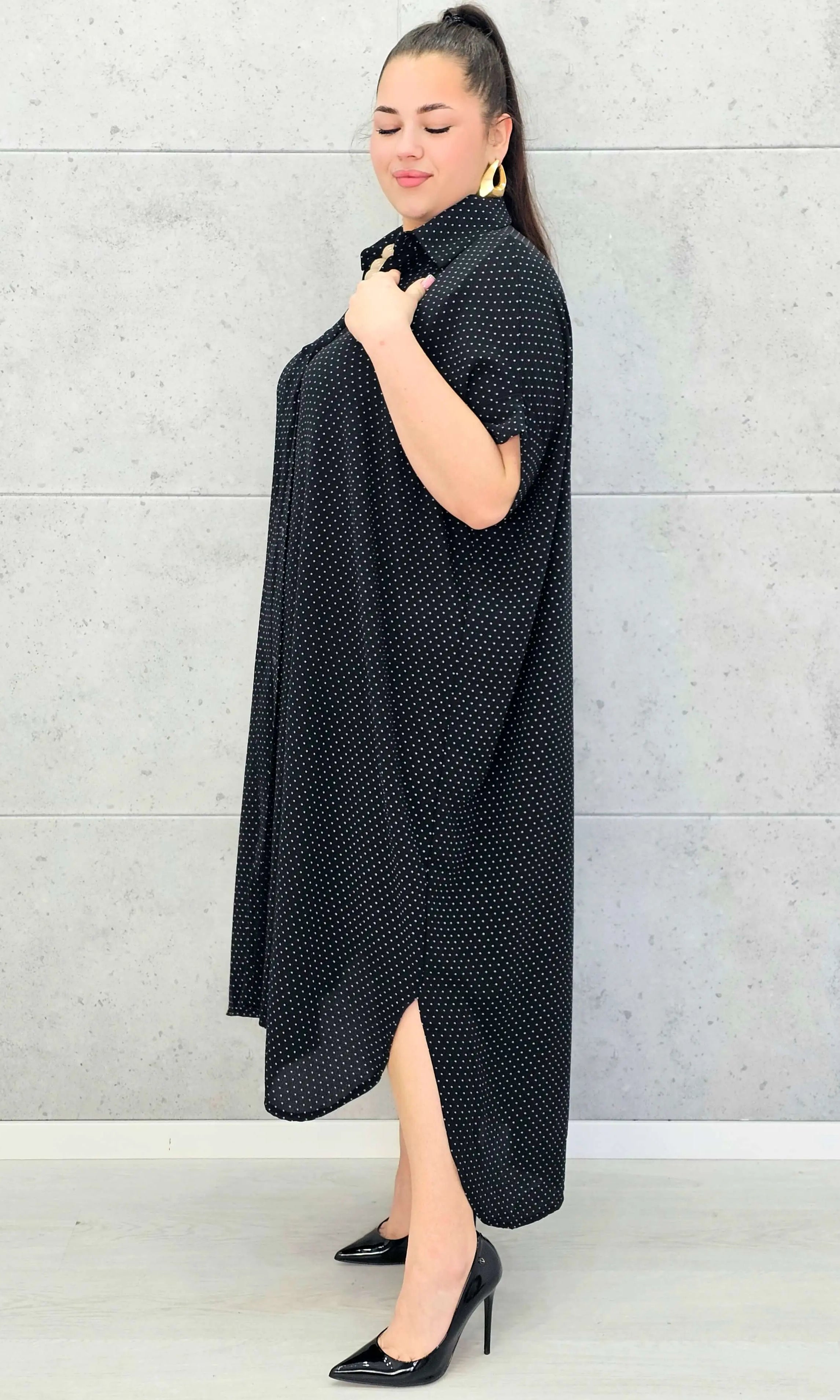 Sukienka Koszulowa Plus Size StylowaXL – Klasyka i Wygoda w Nowoczesnym Stylu 💕 Stylowa XL