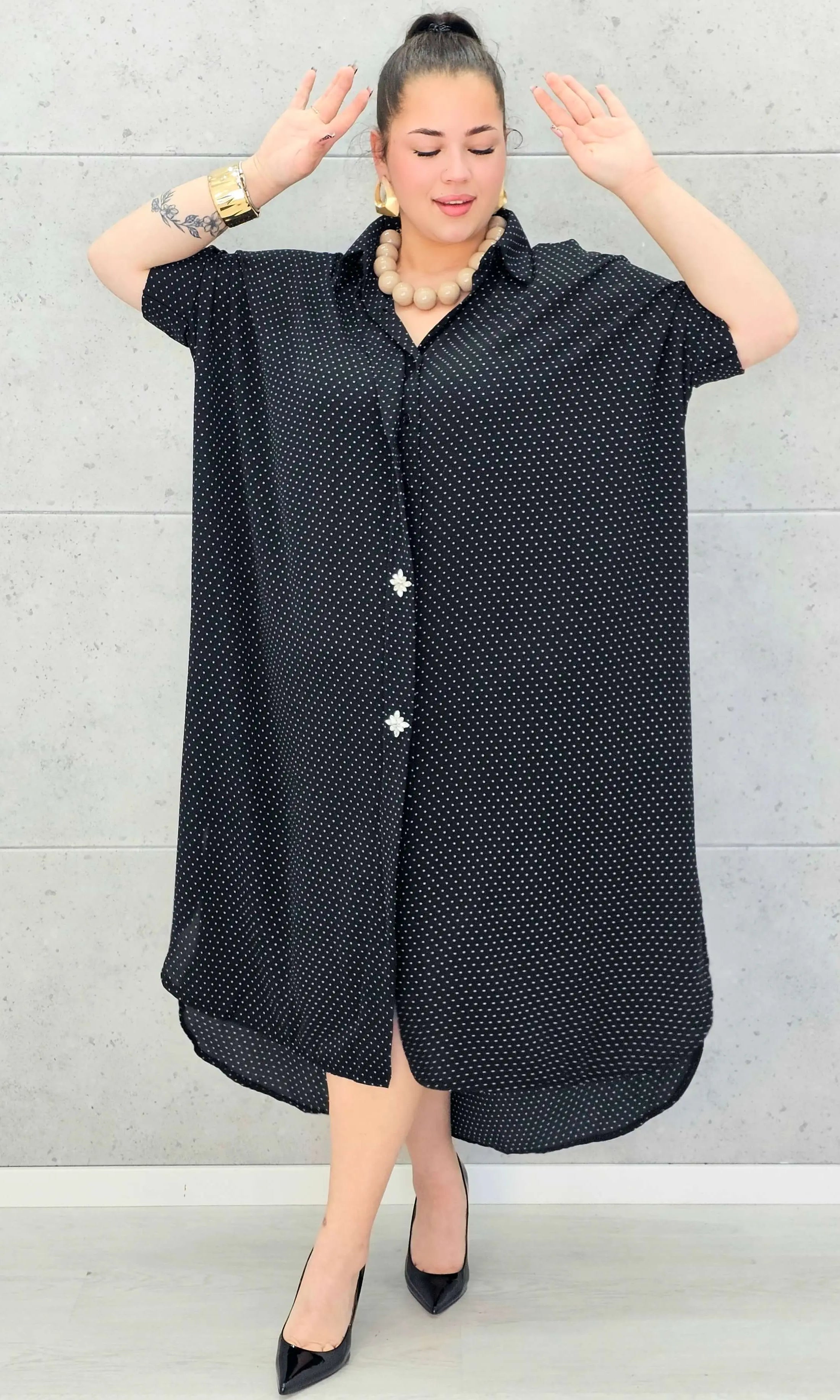 Sukienka Koszulowa Plus Size StylowaXL – Klasyka i Wygoda w Nowoczesnym Stylu 💕 Stylowa XL