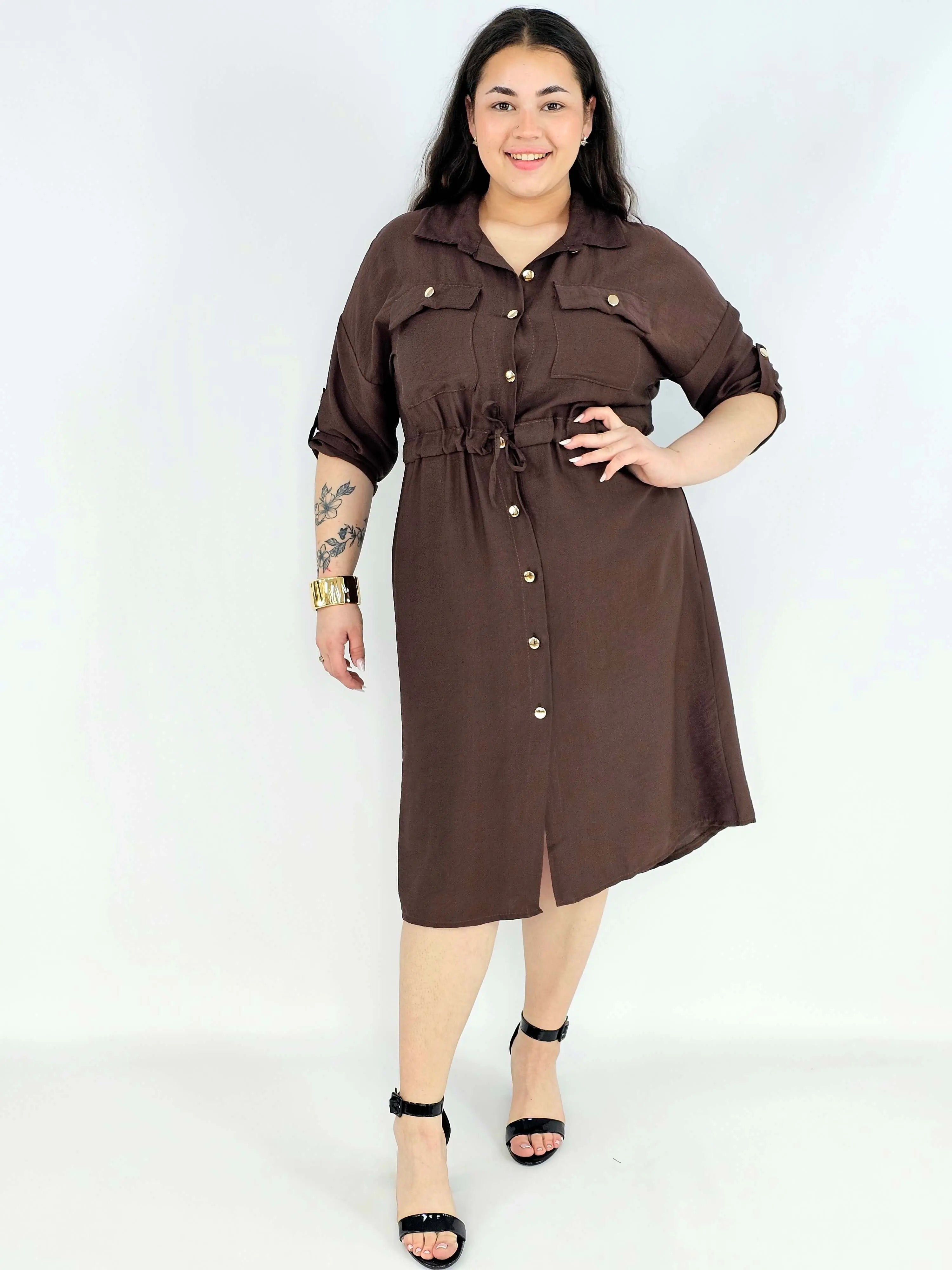 Sukienka Koszulowa StylowaXL – Moda Plus Size dla Kobiet XXL Stylowa XL