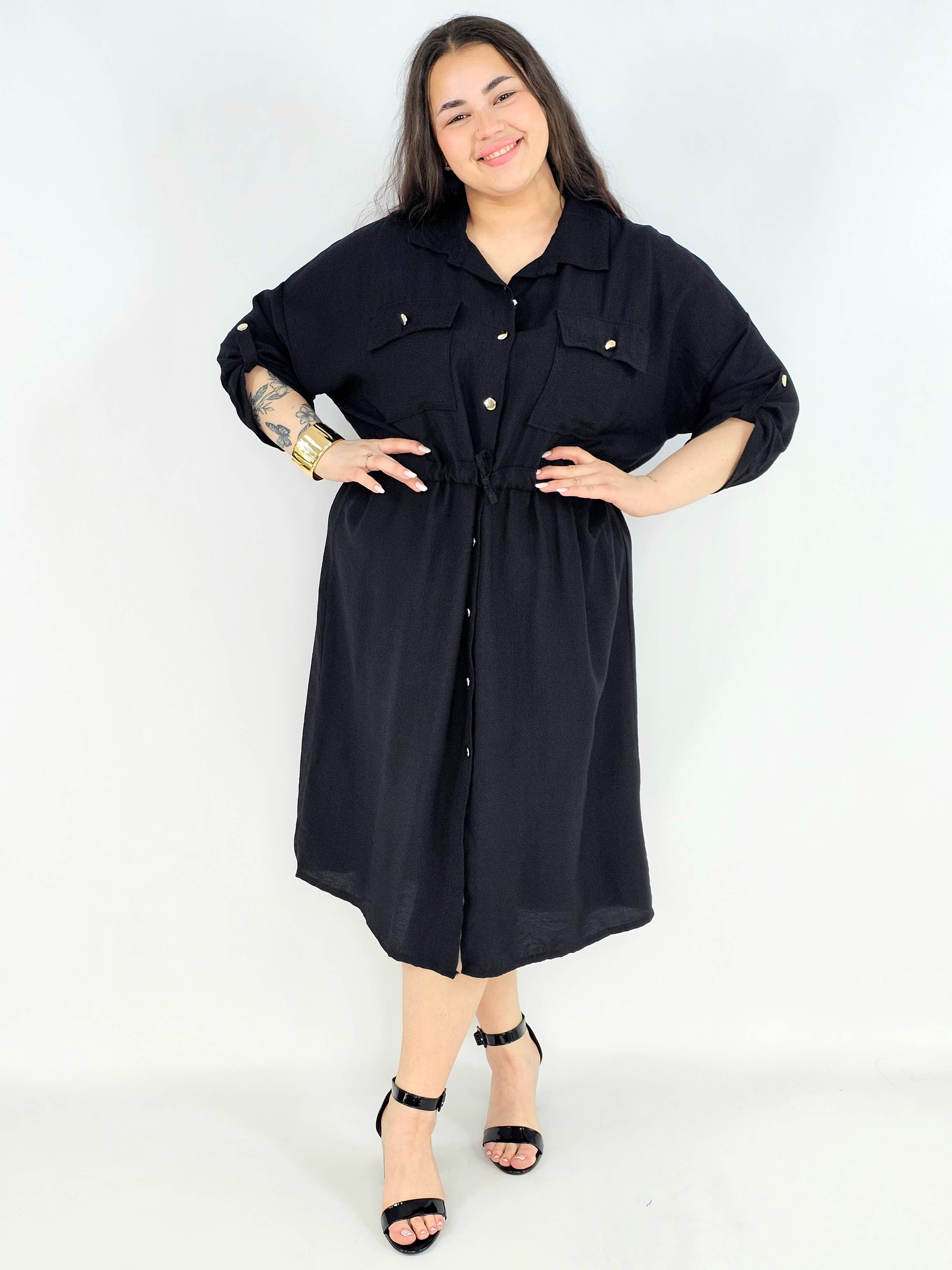 Sukienka Koszulowa StylowaXL – Moda Plus Size dla Kobiet XXL Stylowa XL