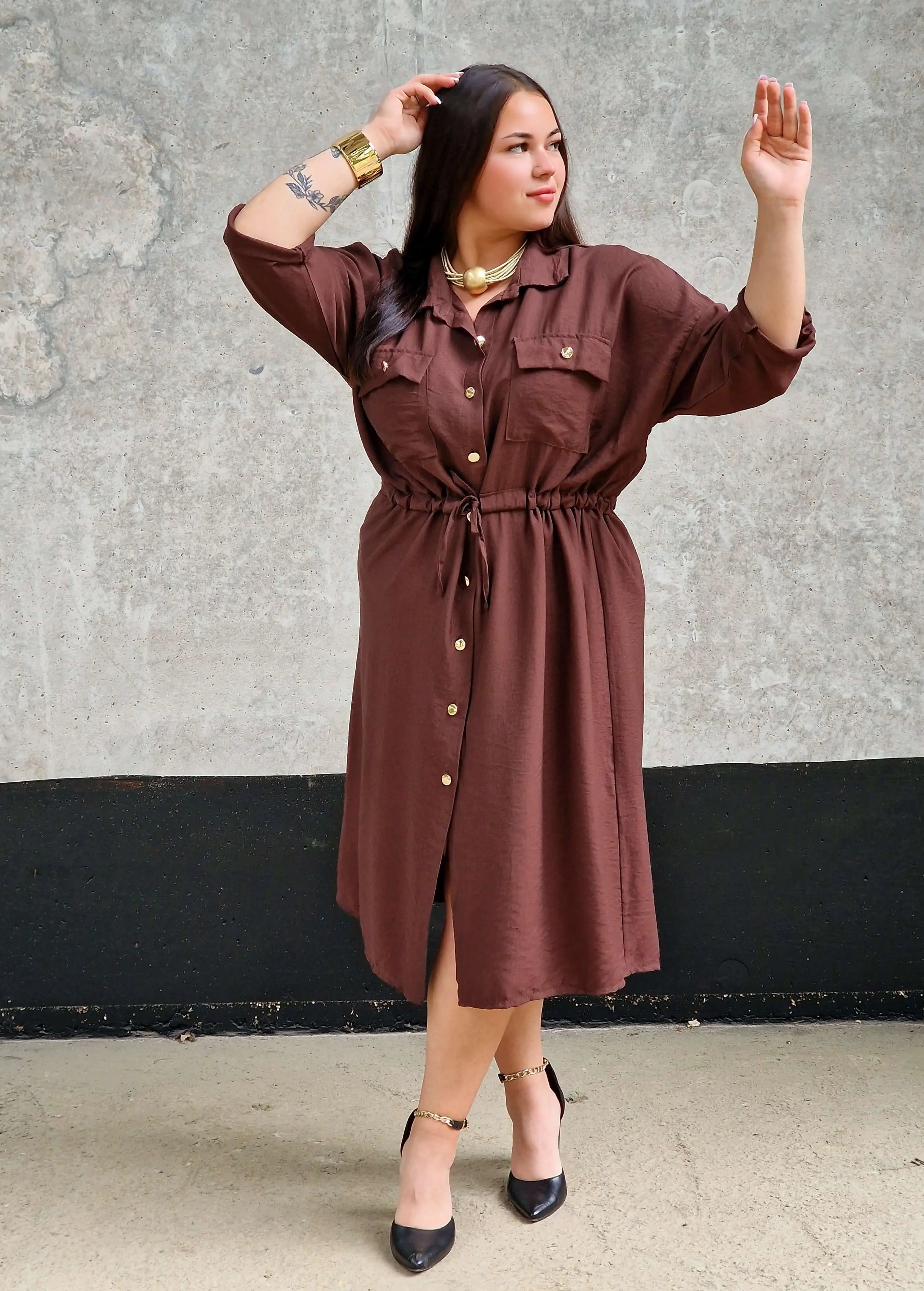 Sukienka Koszulowa StylowaXL – Moda Plus Size dla Kobiet XXL Stylowa XL