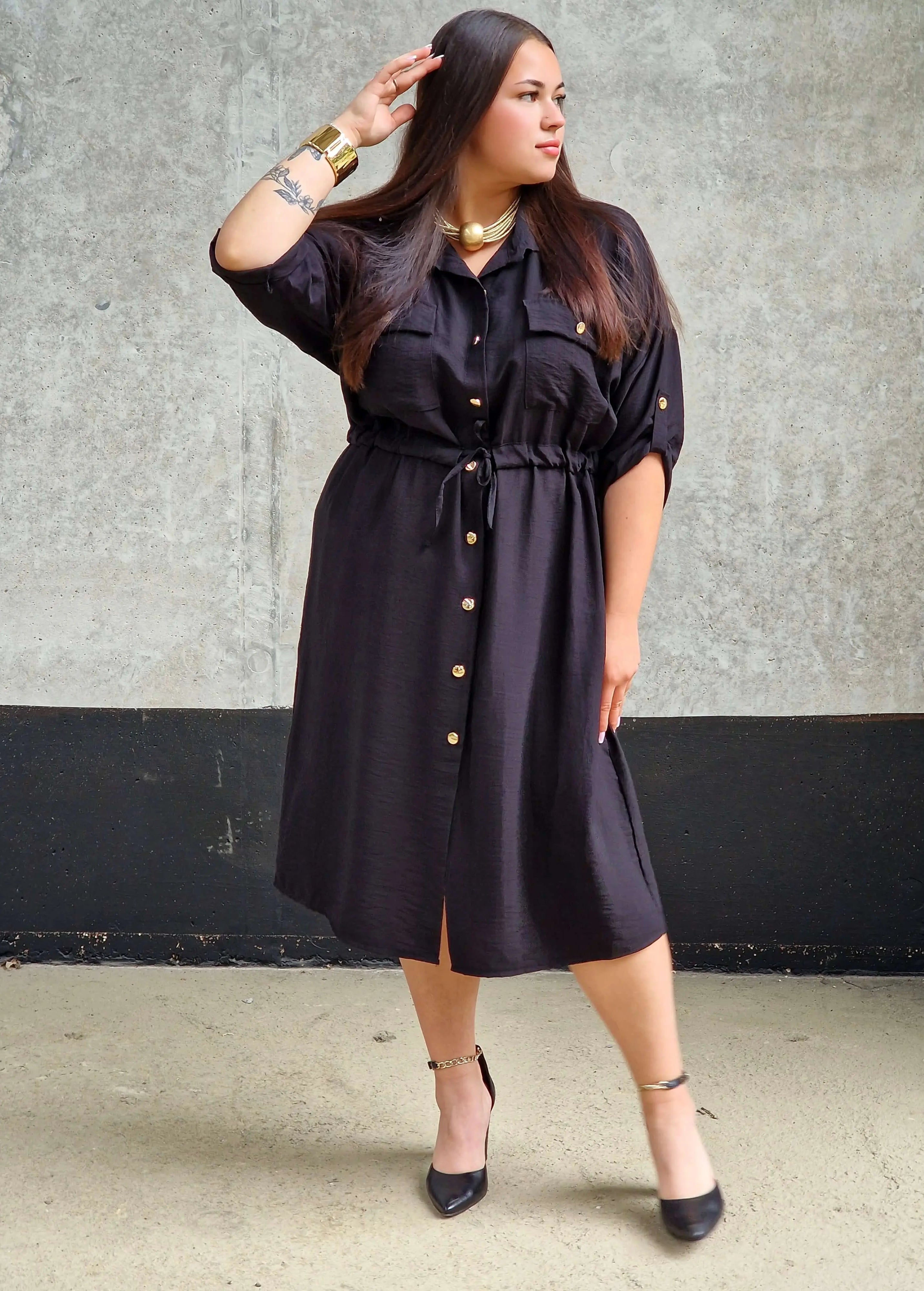 Sukienka Koszulowa StylowaXL – Moda Plus Size dla Kobiet XXL Stylowa XL