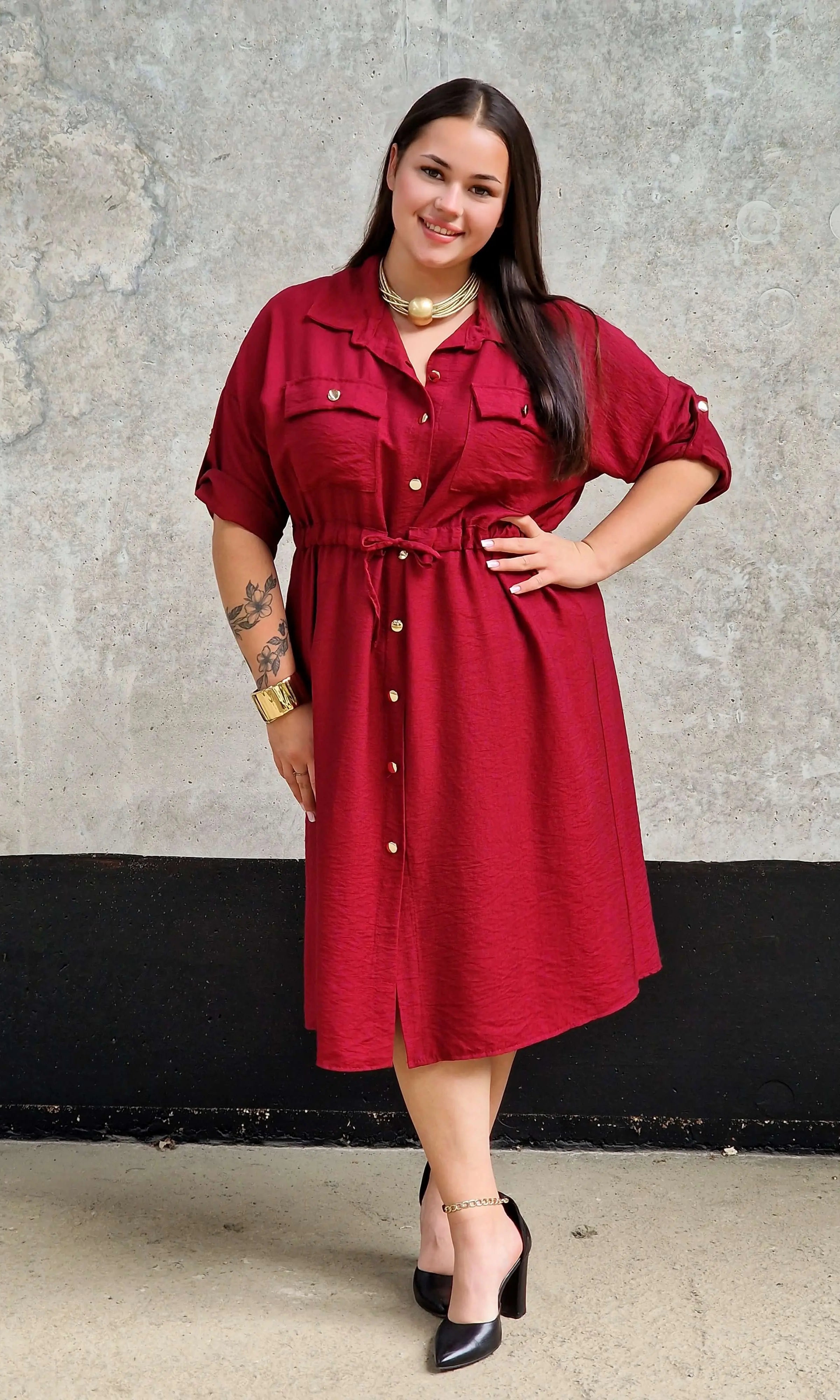 Sukienka Koszulowa StylowaXL – Moda Plus Size dla Kobiet XXL Stylowa XL