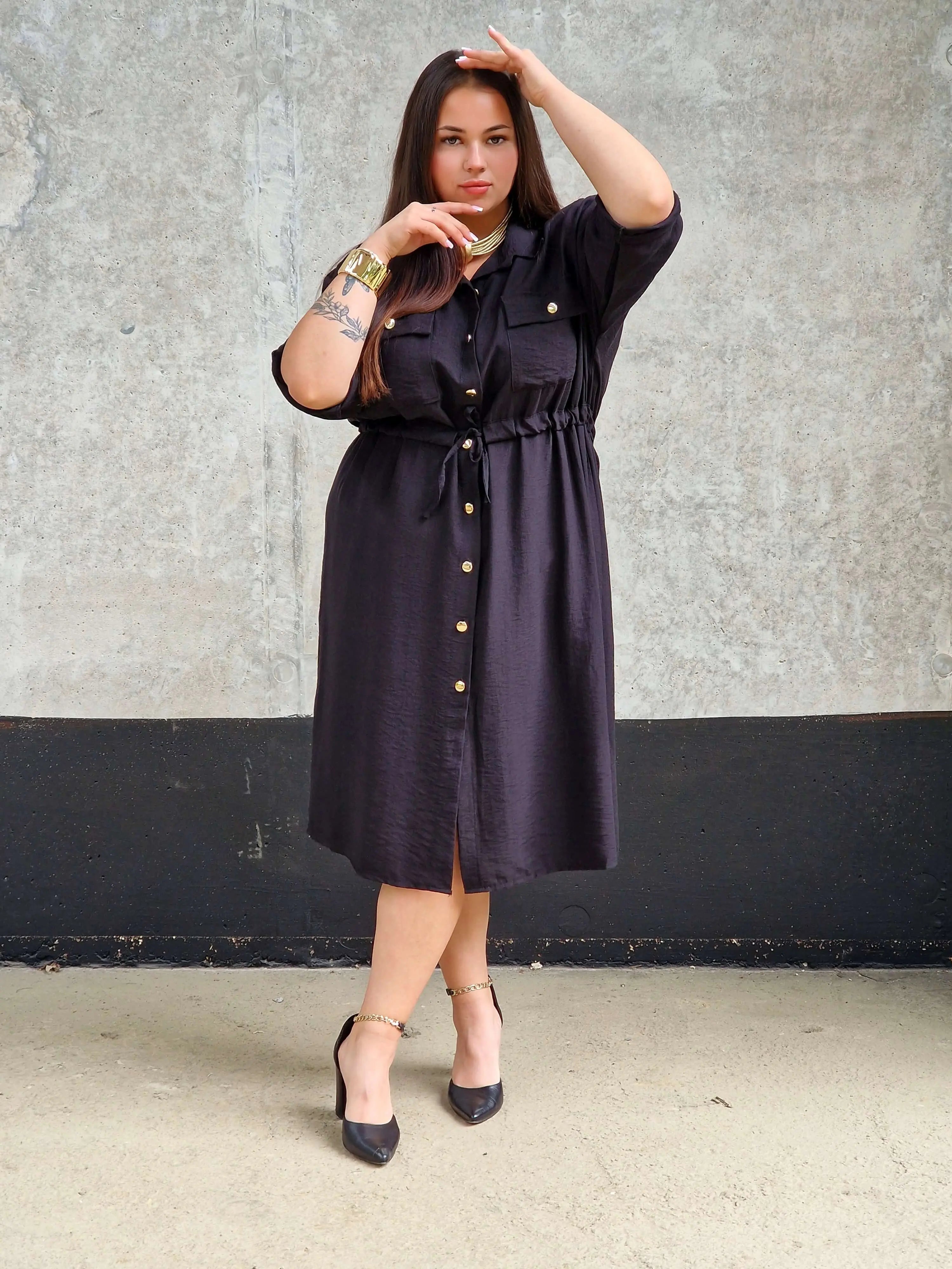 Sukienka Koszulowa StylowaXL – Moda Plus Size dla Kobiet XXL Stylowa XL