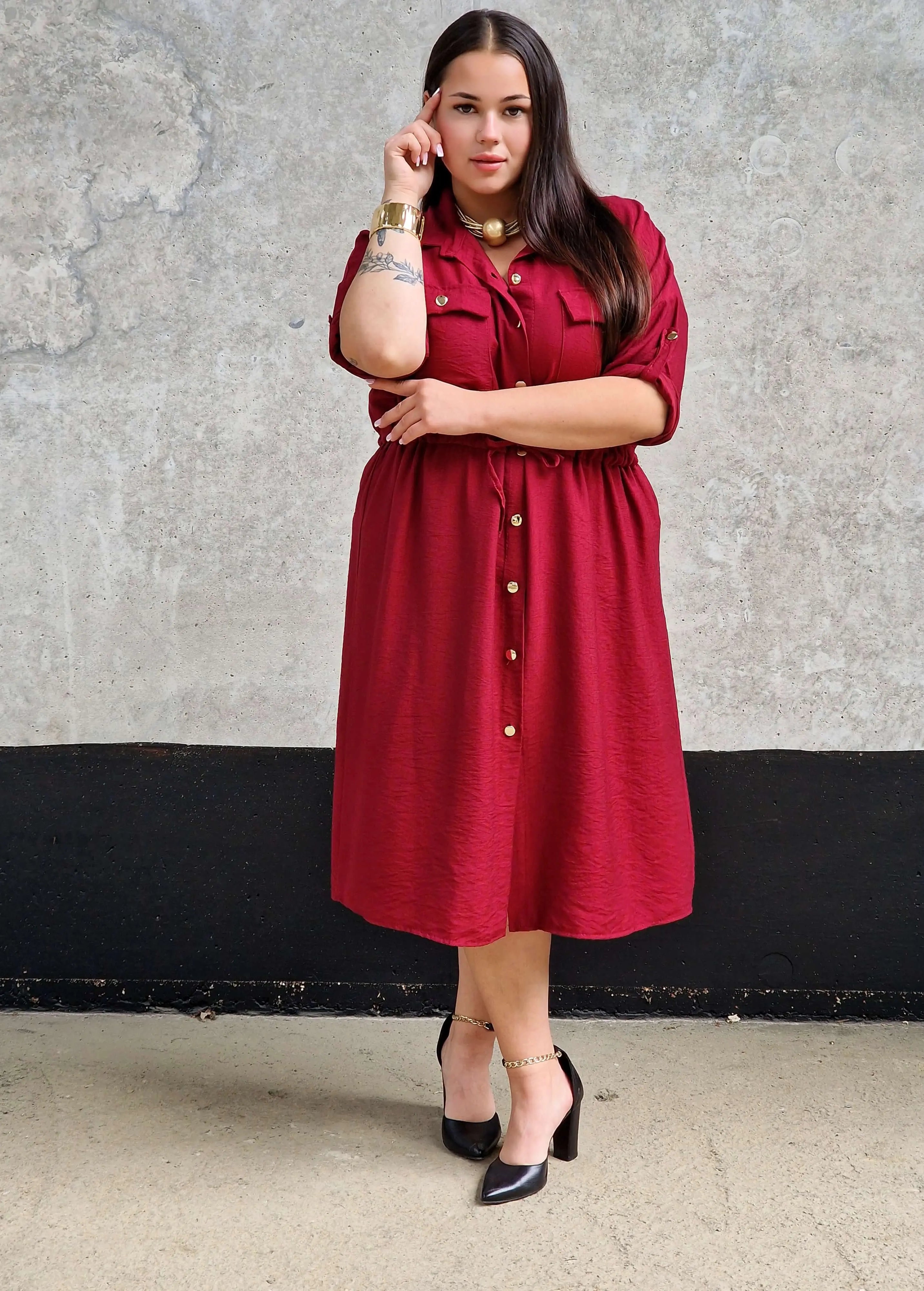 Sukienka Koszulowa StylowaXL – Moda Plus Size dla Kobiet XXL Stylowa XL