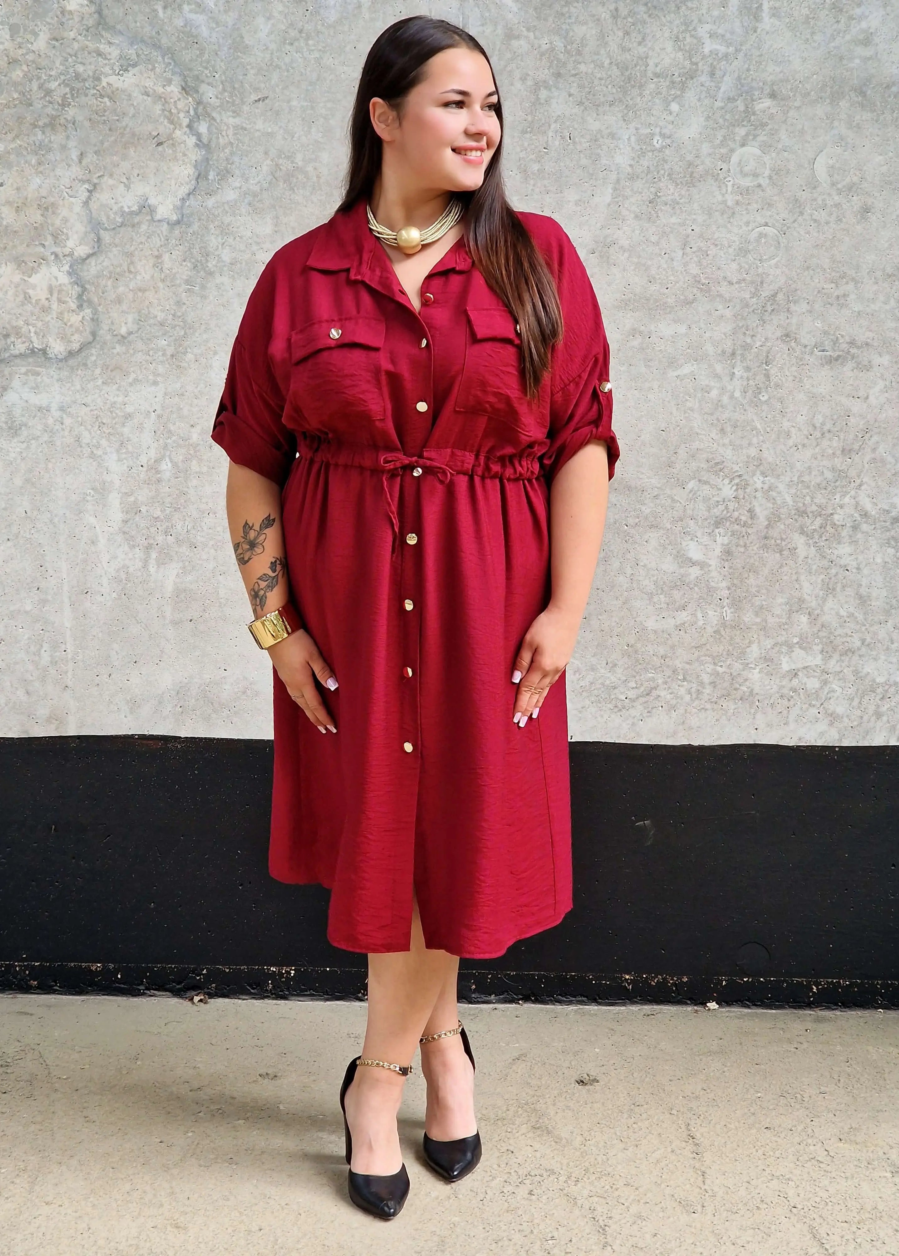 Sukienka Koszulowa StylowaXL – Moda Plus Size dla Kobiet XXL Stylowa XL